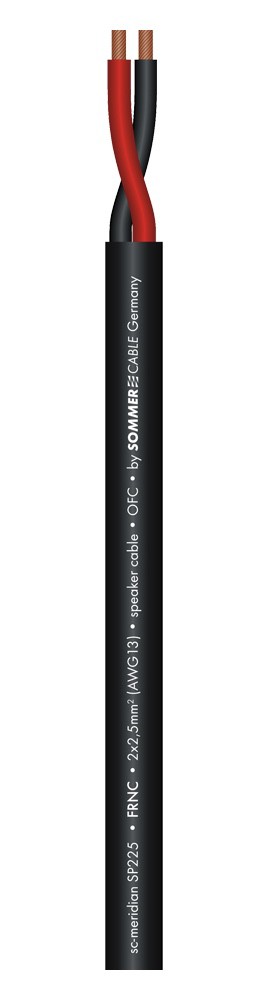 Sommer Cable SC-MERIDIAN INSTALL SP225 Câble d'Enceinte de Sonorisation 2 x 2,50 mm² FRNC Ø 7,80 mm