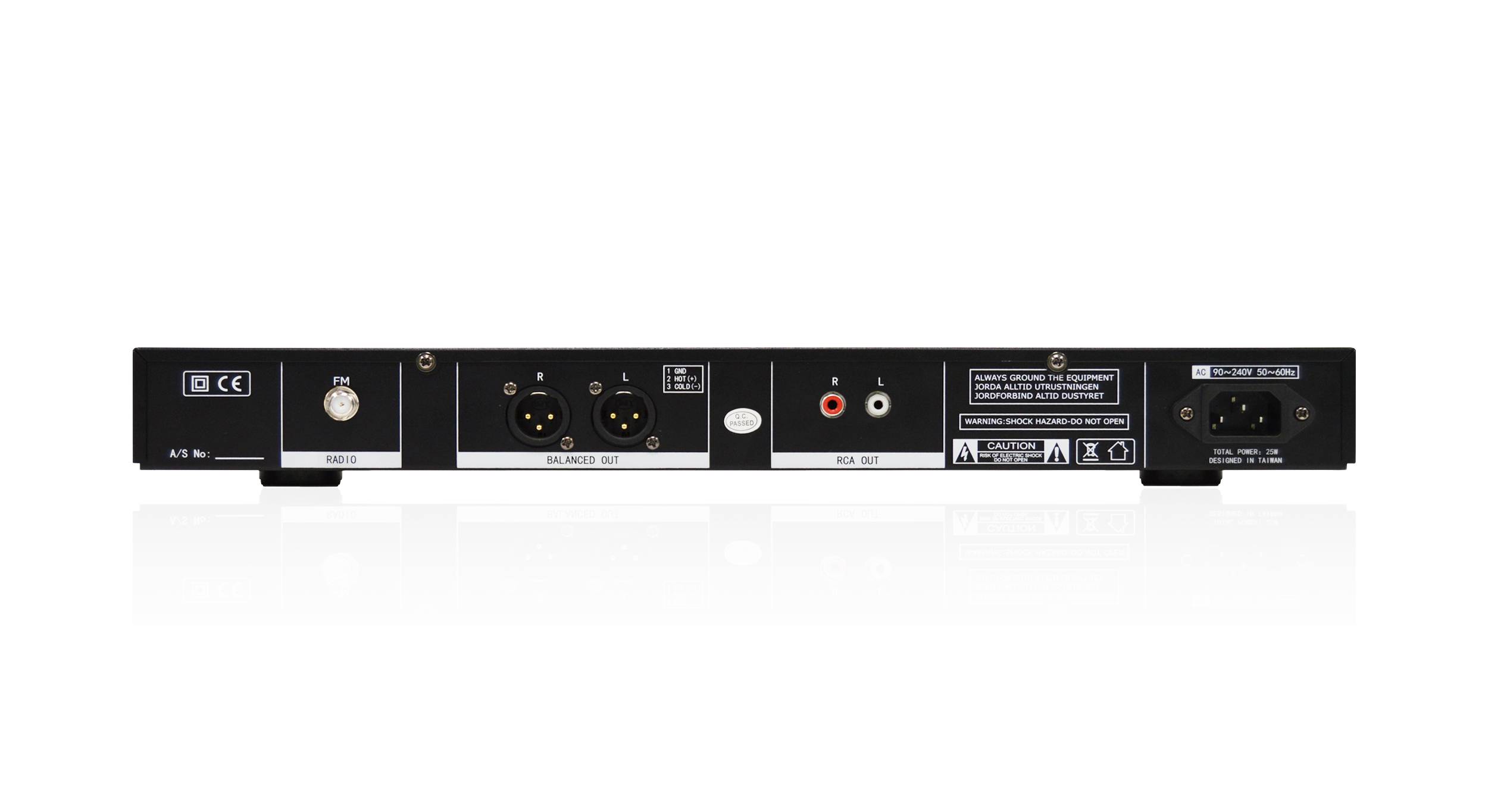 ECLER eSAS-BT Lecteur audio avec connexion sans fil Bluetooth
