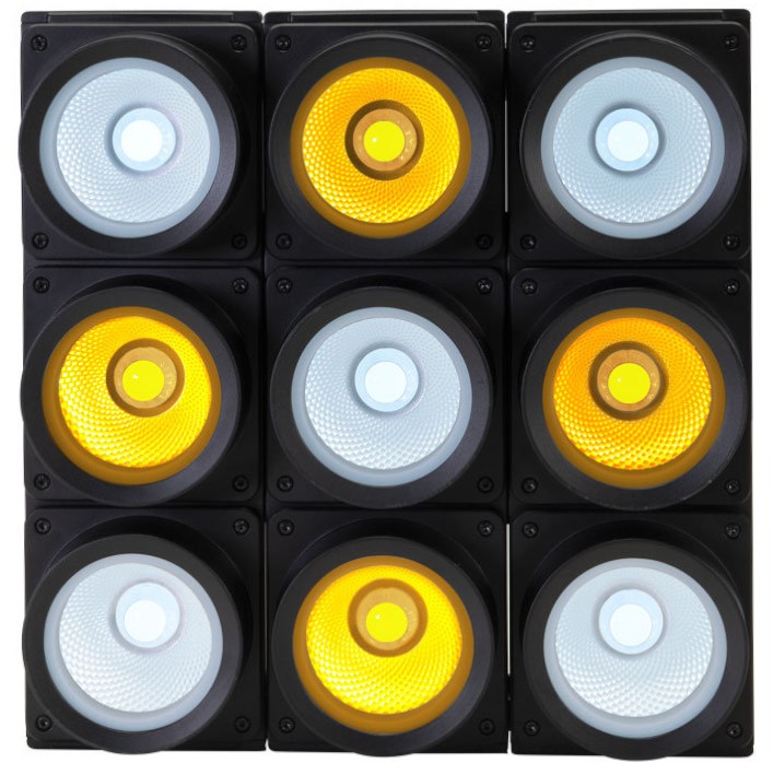 OXO COLORBLIND 400 BFX Projecteur Led Cob RGBW 9 x 50 Watts