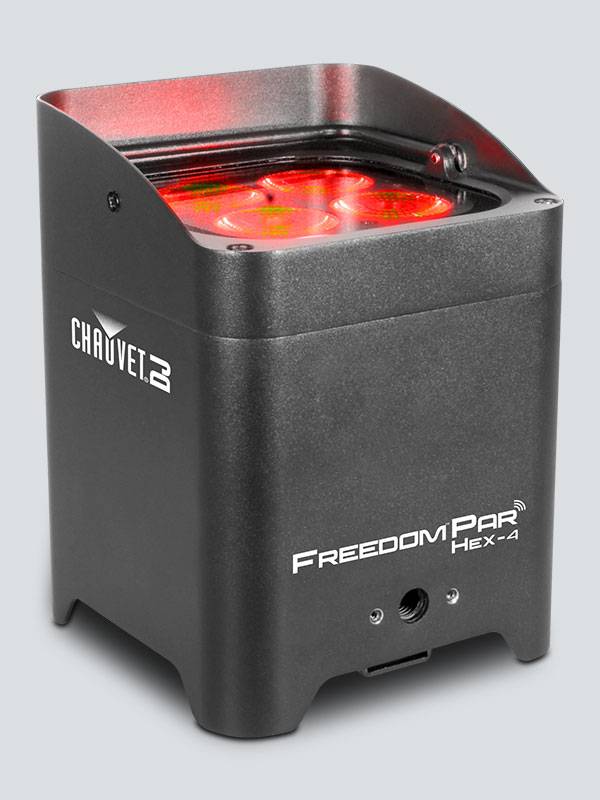 CHAUVET FREEDOM PAR-HEX 4 Projecteur sur Batterie RGBWA+UV de 4 x 10 Watts (Unité) — CHAUVET DJ