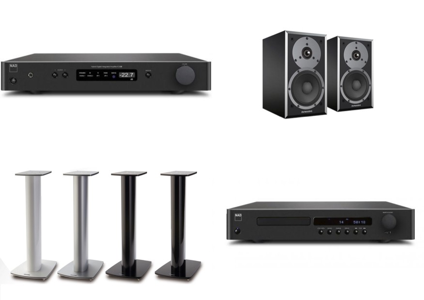 Pack Dynaudio M20 + NAD C338 + Lecteur NAD C568 + Stand 6 Couleur Noir — DYNAUDIO