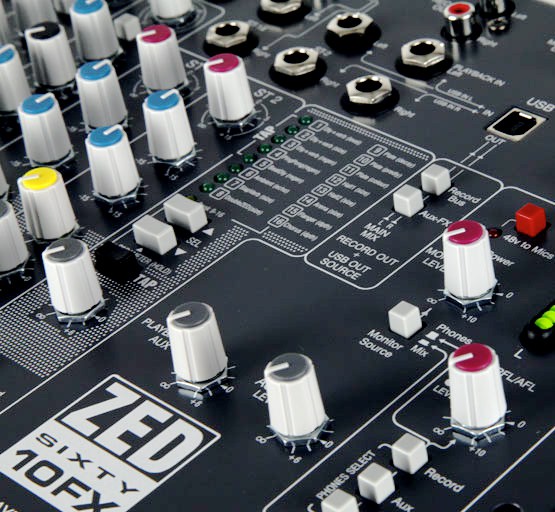 Allen & Heath ZED60-10FX Console de Mixage Polyvalente