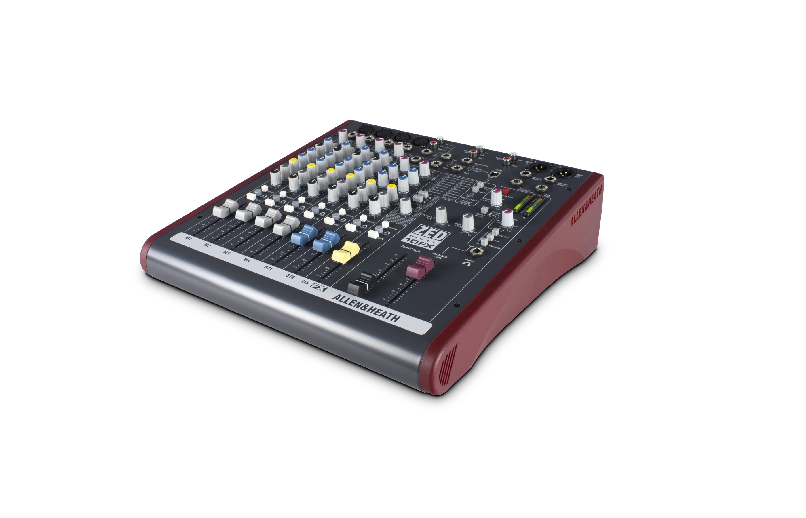 Allen & Heath ZED60-10FX Console de Mixage 4 Entrées Mono 2 Stéréo 2 Aux et E/S USB + 16 Effets Intégrés — Allen & Heath