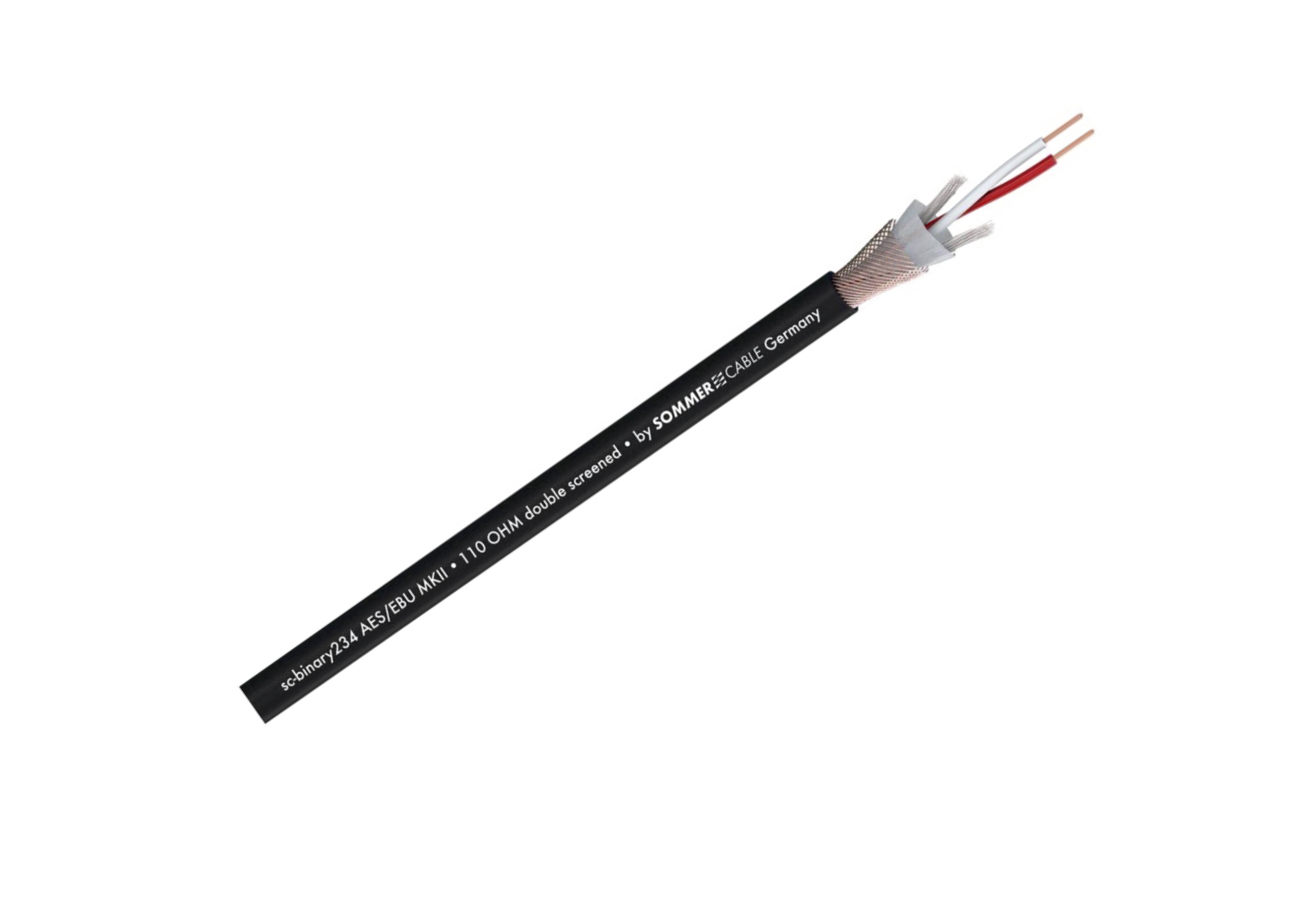 SOMMERCABLE Sc-Binary 234 AES/EBU MKII Câble Numérique 2 x 0,34 mm² (AWG 22) — Sommer Cable GmbH