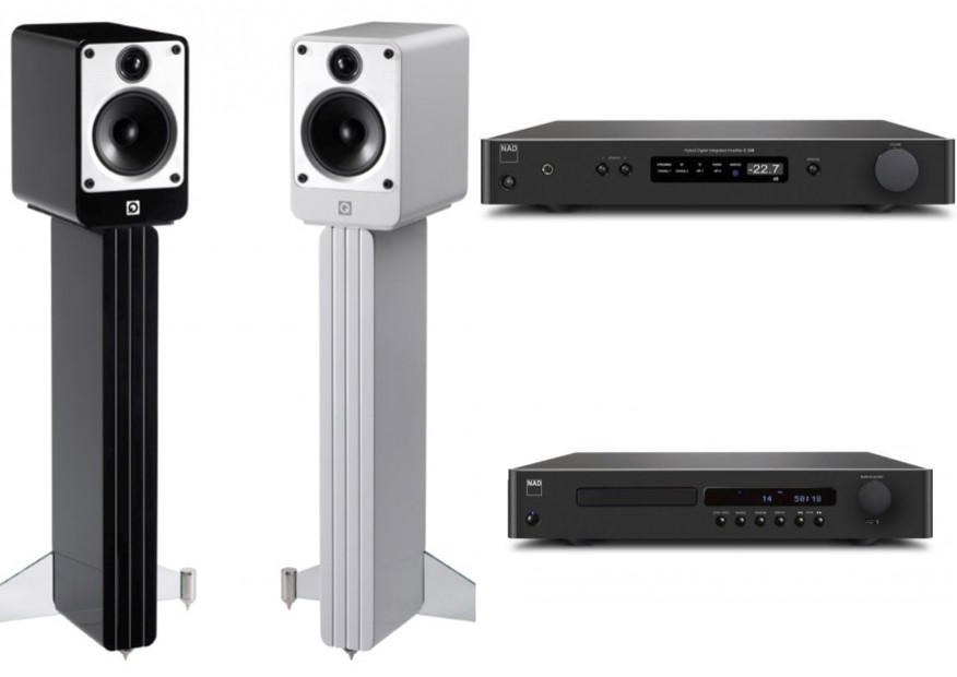 Pack QA CONCEPT 20 + NAD C338 + Lecteur NAD C568 + Stand QA — DYNAUDIO