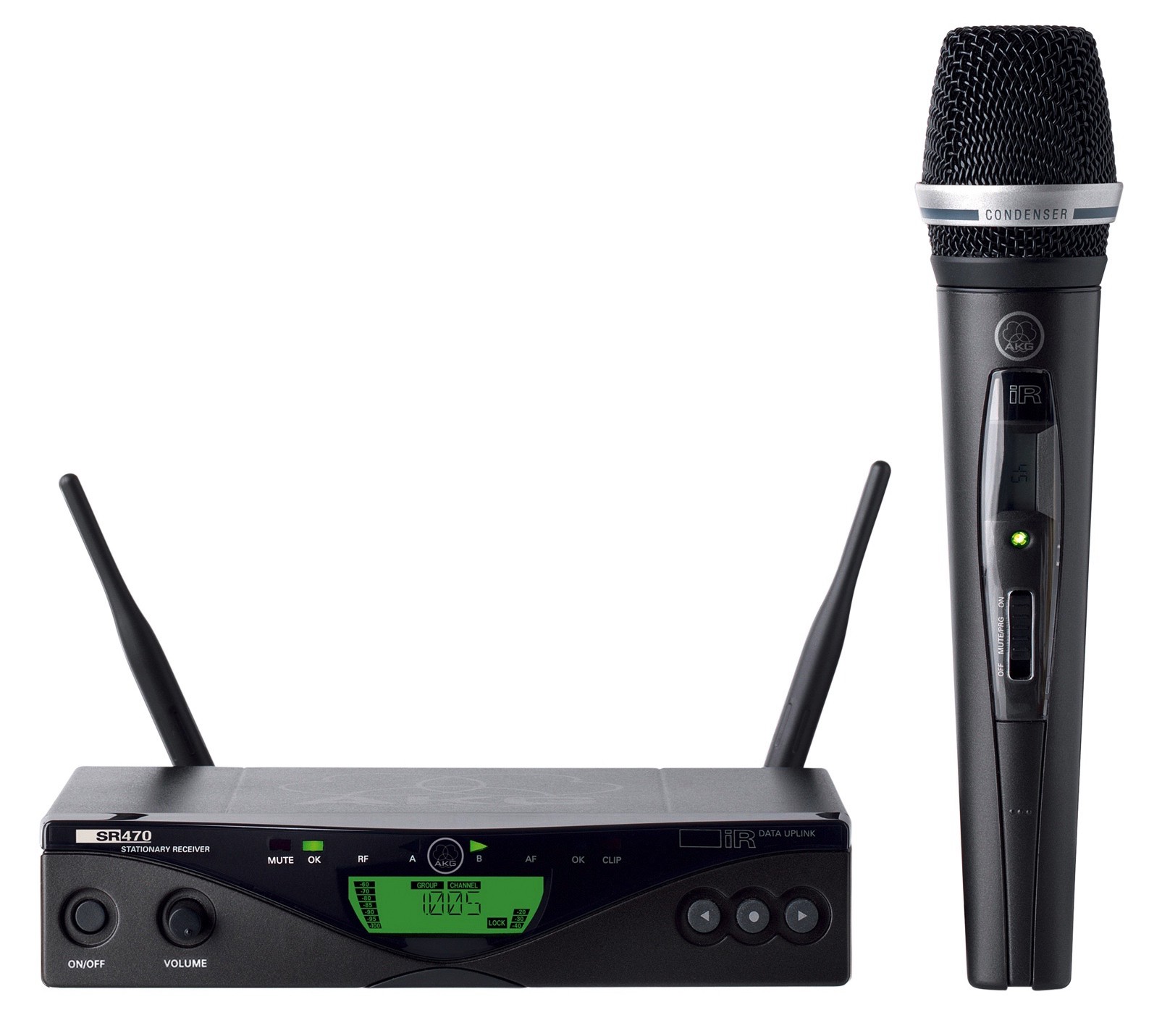 AKG WMS470 VOCAL SET D5 SYSTÈME SANS FIL AVEC MICROPHONE DE CHANT HT470/D — AKG