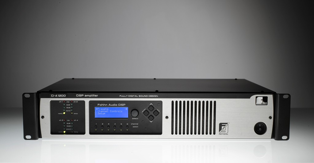 FOHHN D4-1200 Amplificateur DSP 4x 1200 Watts sous 4 Ohms — Fohhn
