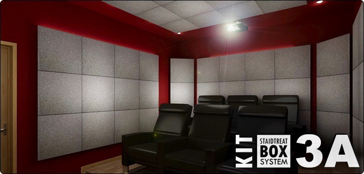 JOCAVI Staidtreat System Kit Box 3A® Panneaux Acoustiques Pour Pièce de 20 à 30m2