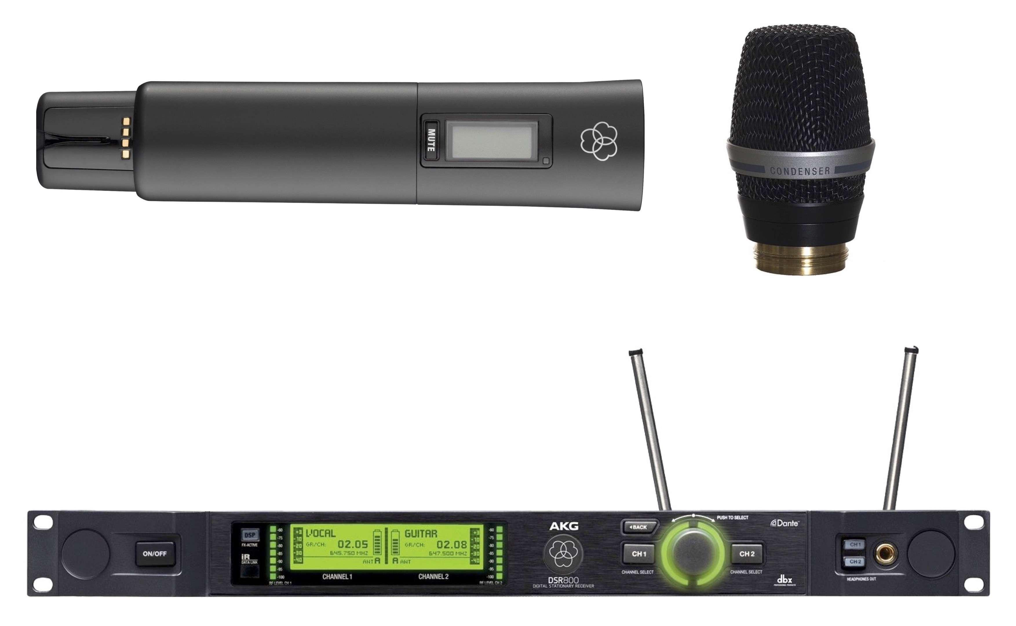 AKG DMS800 SET DHT-C5 Système Numérique Sans Fil Avec Microphone DHT800 & Capsule Électret C5WL1 — AKG