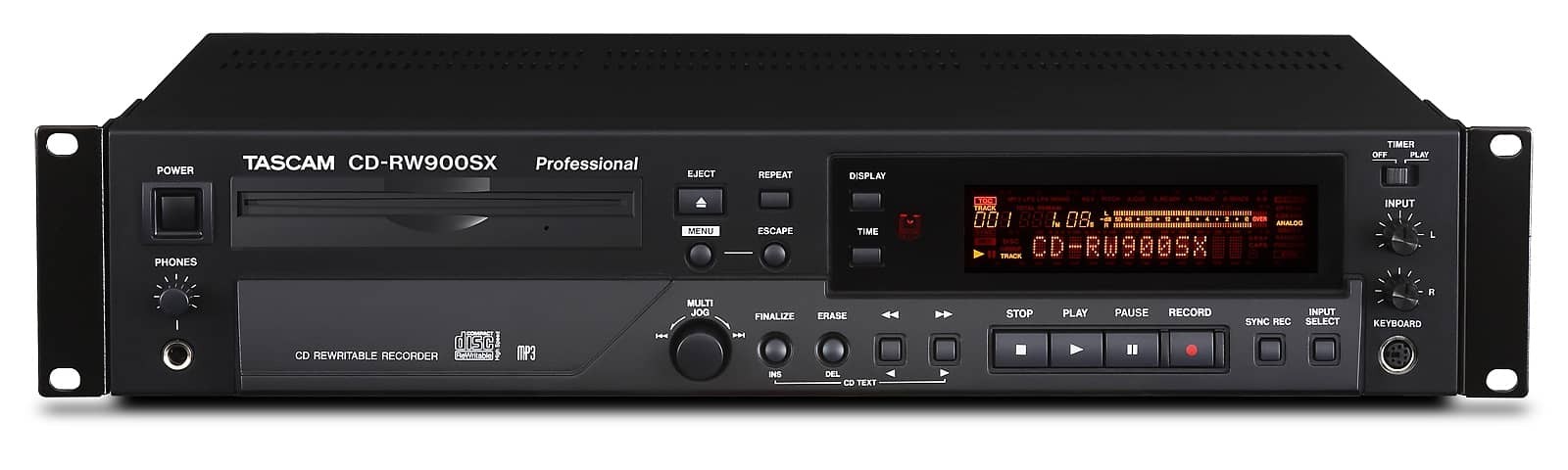 TASCAM CD-RW900-SX Lecteur Enregistreur Professionnel de CD Audio — TASCAM