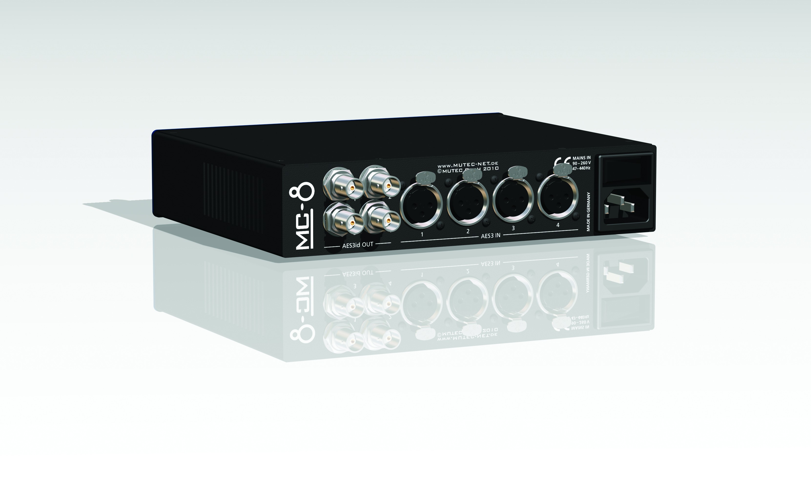 MUTEC MC-8 Interface Multicanal et Convertisseur de Taux d'Échantillonnage pour AES3 et AES3id