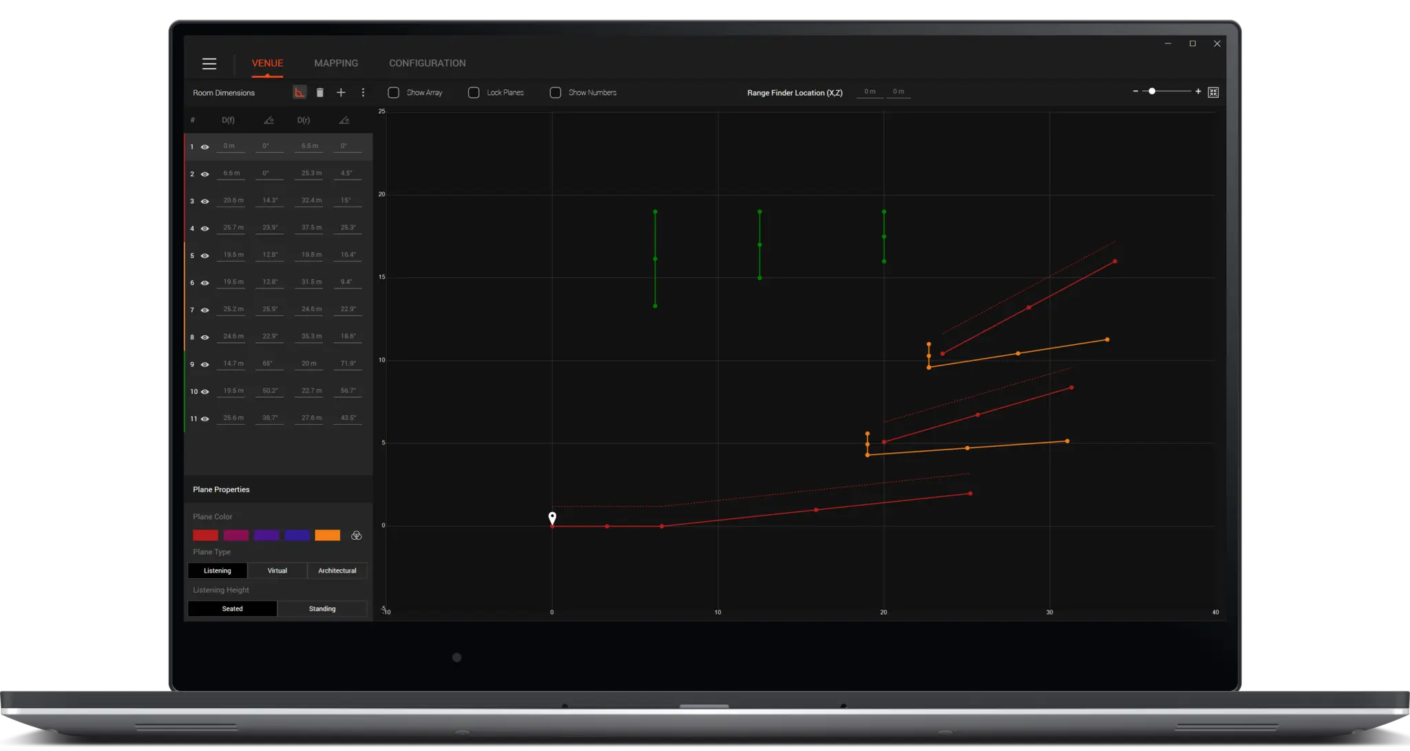Line Array Calculator III — JBL Professional