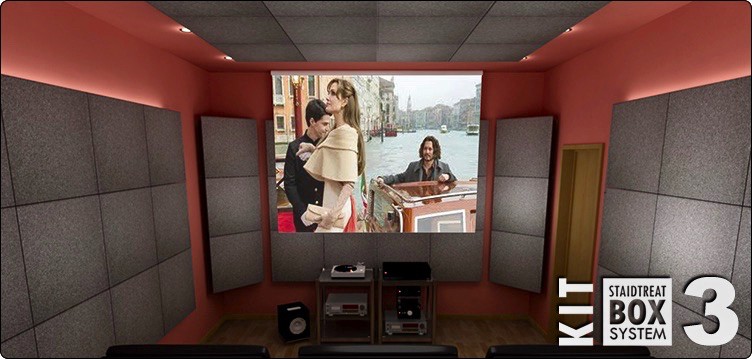 JOCAVI Staidtreat System Kit Box 3® Panneaux Acoustiques Pour Pièce de 20 à 30m2
