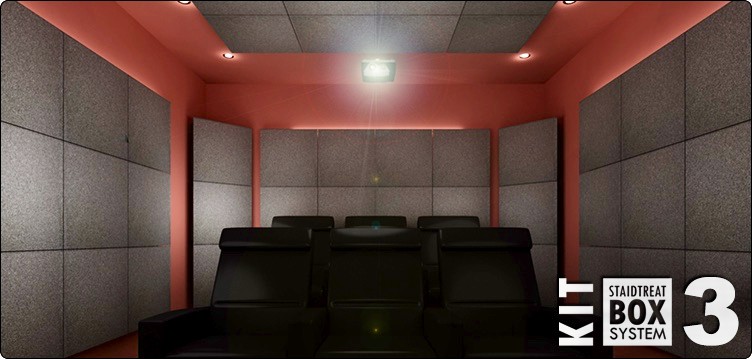 JOCAVI Staidtreat System Kit Box 3® Panneaux Acoustiques Pour Pièce de 20 à 30m2