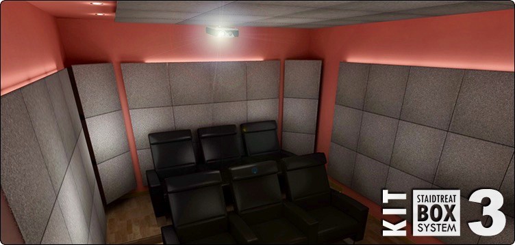 JOCAVI Staidtreat System Kit Box 3® Panneaux Acoustiques Pour Pièce de 20 à 30m2