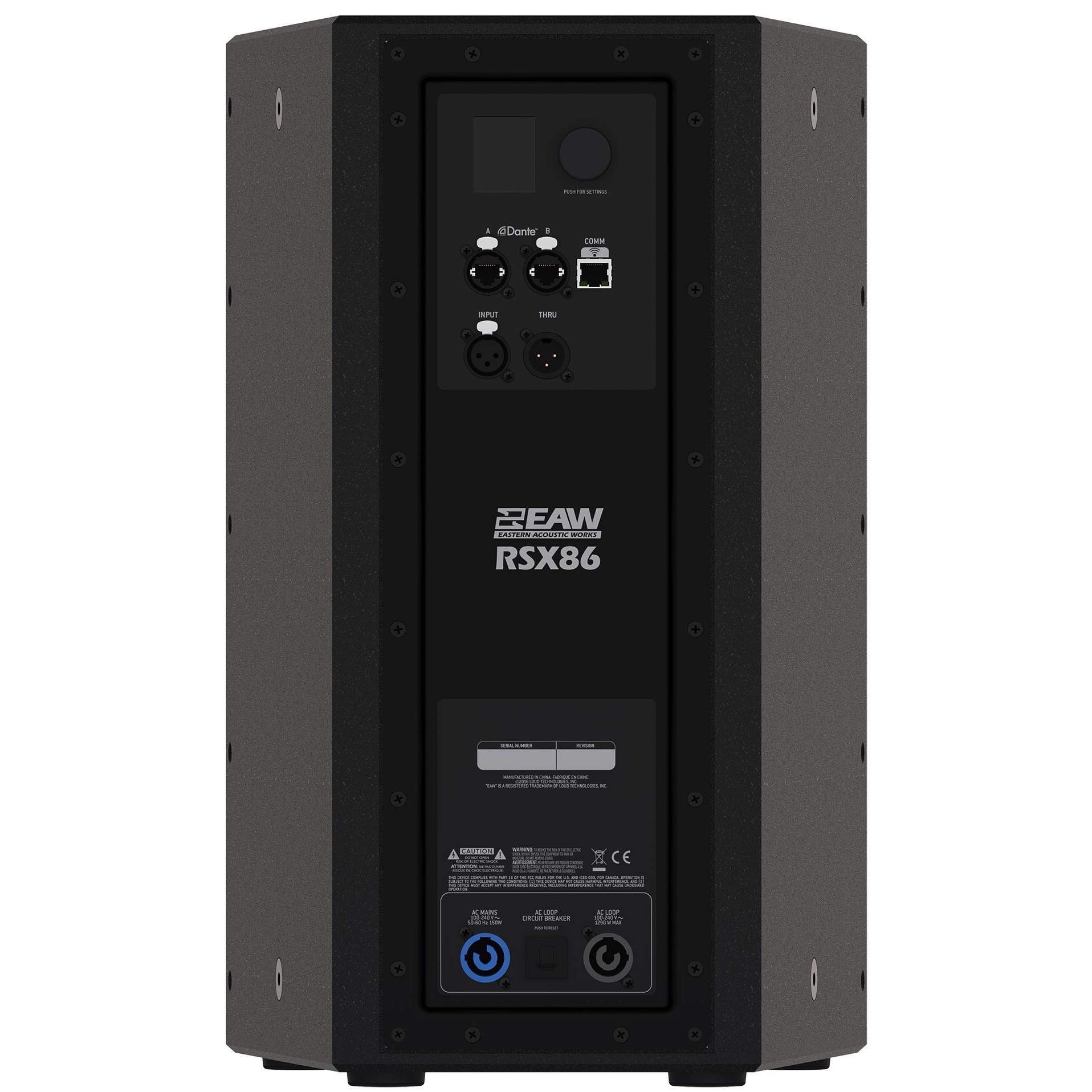 EAW RADIUS RSX89 Enceinte 2 voies 8" Bi-Amplifiée 500 Watts (LF) + 500 Watts (HF)