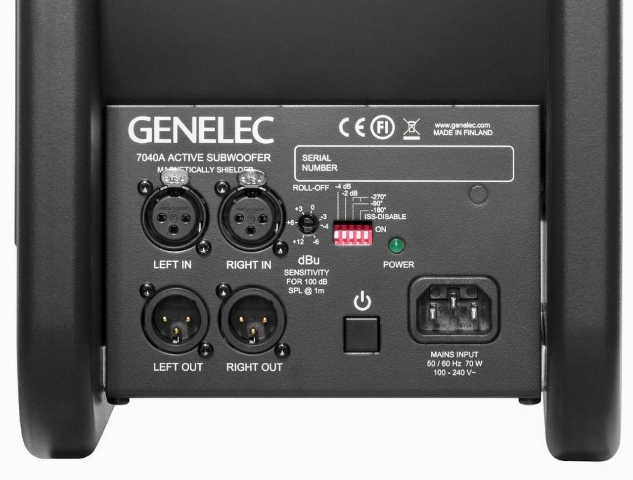 GENELEC 7040A SAM™ Caisson de Basse Amplifié de Studio 50 Watts