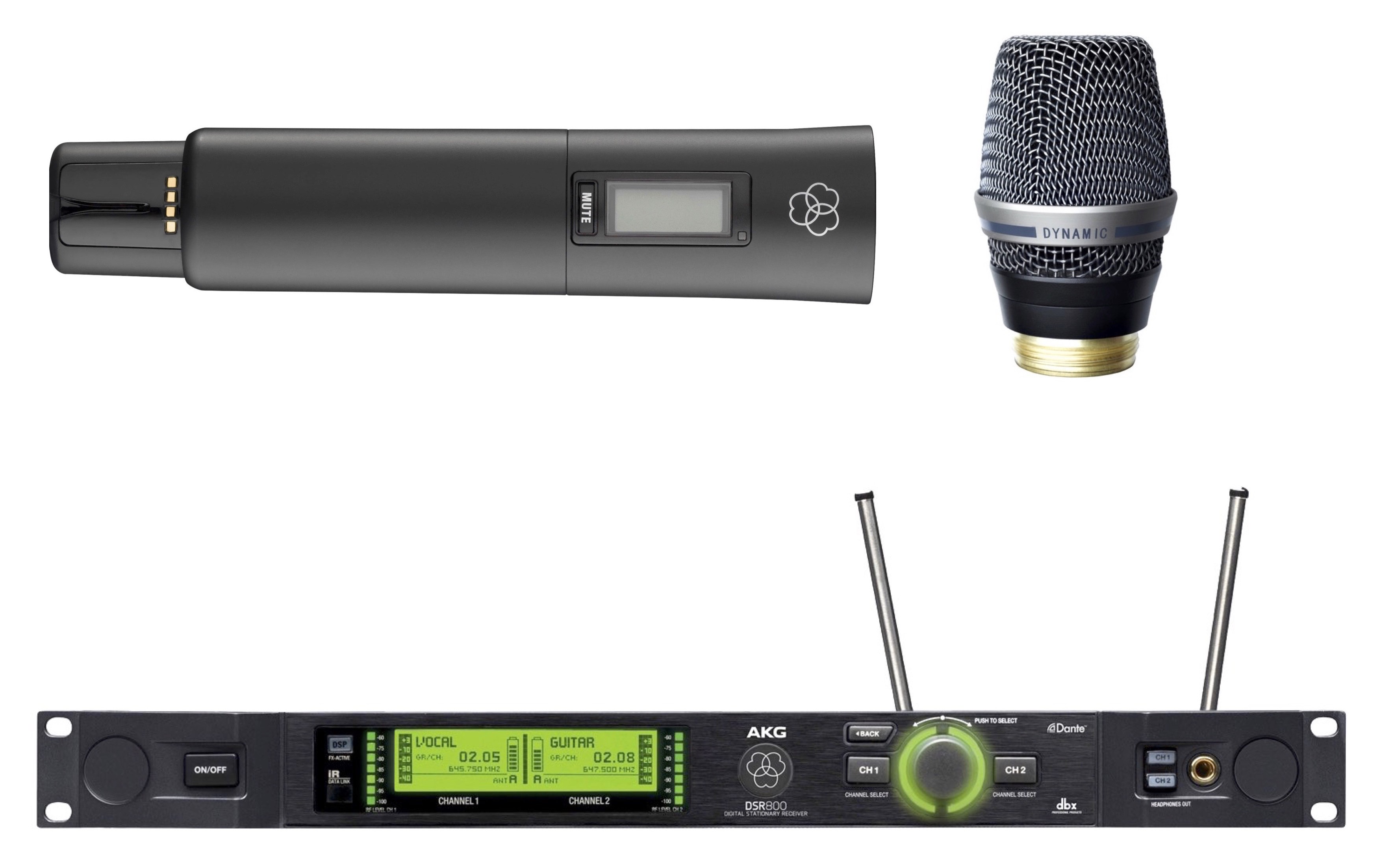 AKG DMS800 SET DHT-D7 Système Numérique Sans Fil Avec Microphone DHT800 & Capsule Dynamique D7WL1 — AKG
