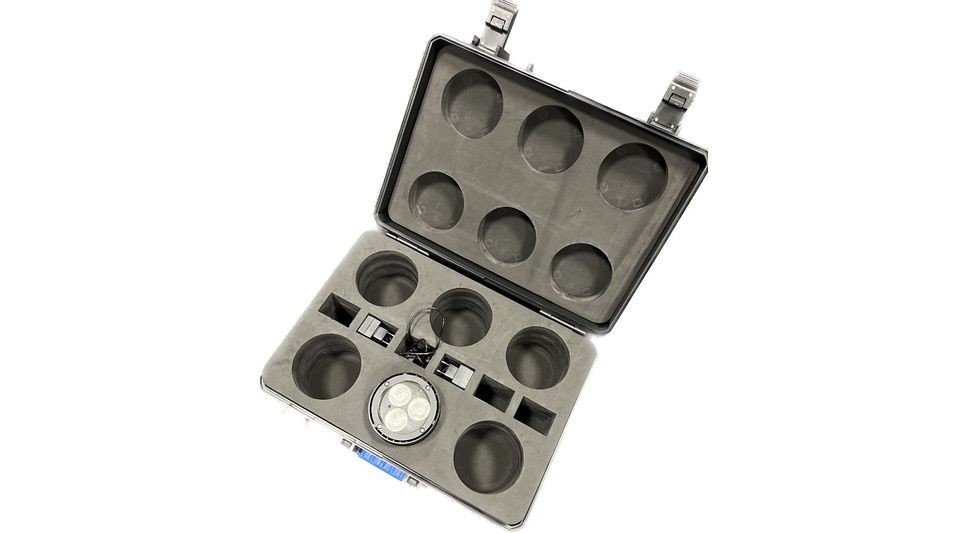 STARWAY ALCOR Pack de 6 Projecteurs Led sur Batterie 3 x 20 Watts RGB/Lime IP65