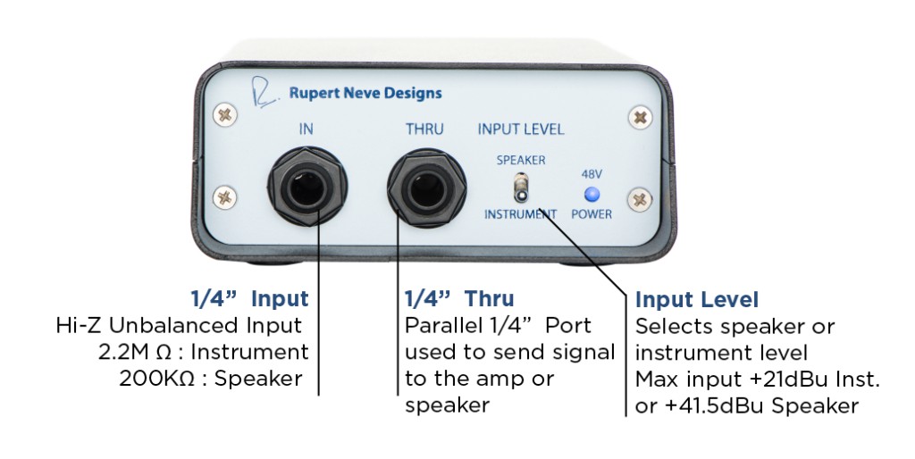 RUPERT NEVE RNDI Boite de Direct avec Transformateurs  &  Amplis Class A