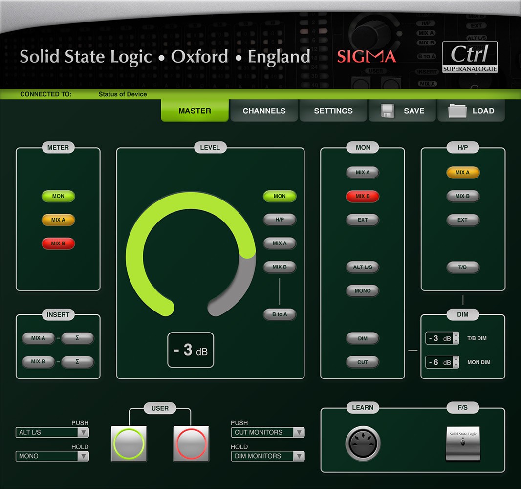 SSL SIGMA, sommateur SuperAnalogue contrôlable à distance