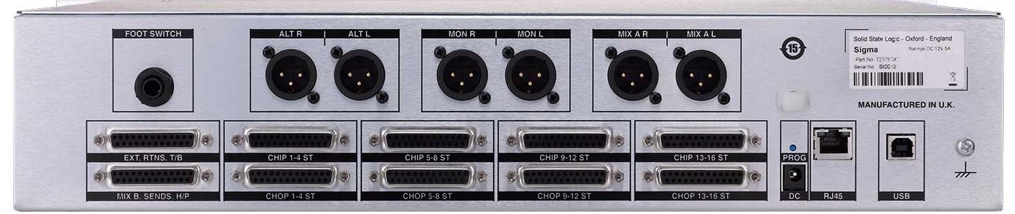 SSL SIGMA Sommateur SuperAnalogue contrôlable à distance