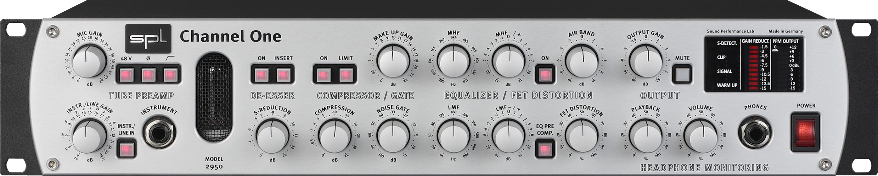 SPL CHANNEL ONE MK2 Preampli De-Esseur EQ Compresseur — SPL (Sound Performance Lab)