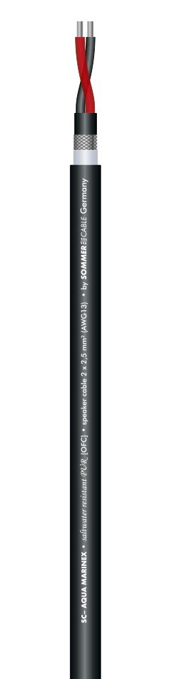 Sommer Cable SC-AQUA MARINEX SP225 Câble pour Hauts-Parleurs 2 x 2,5mm² PUR SR  Ø 8,2mm
