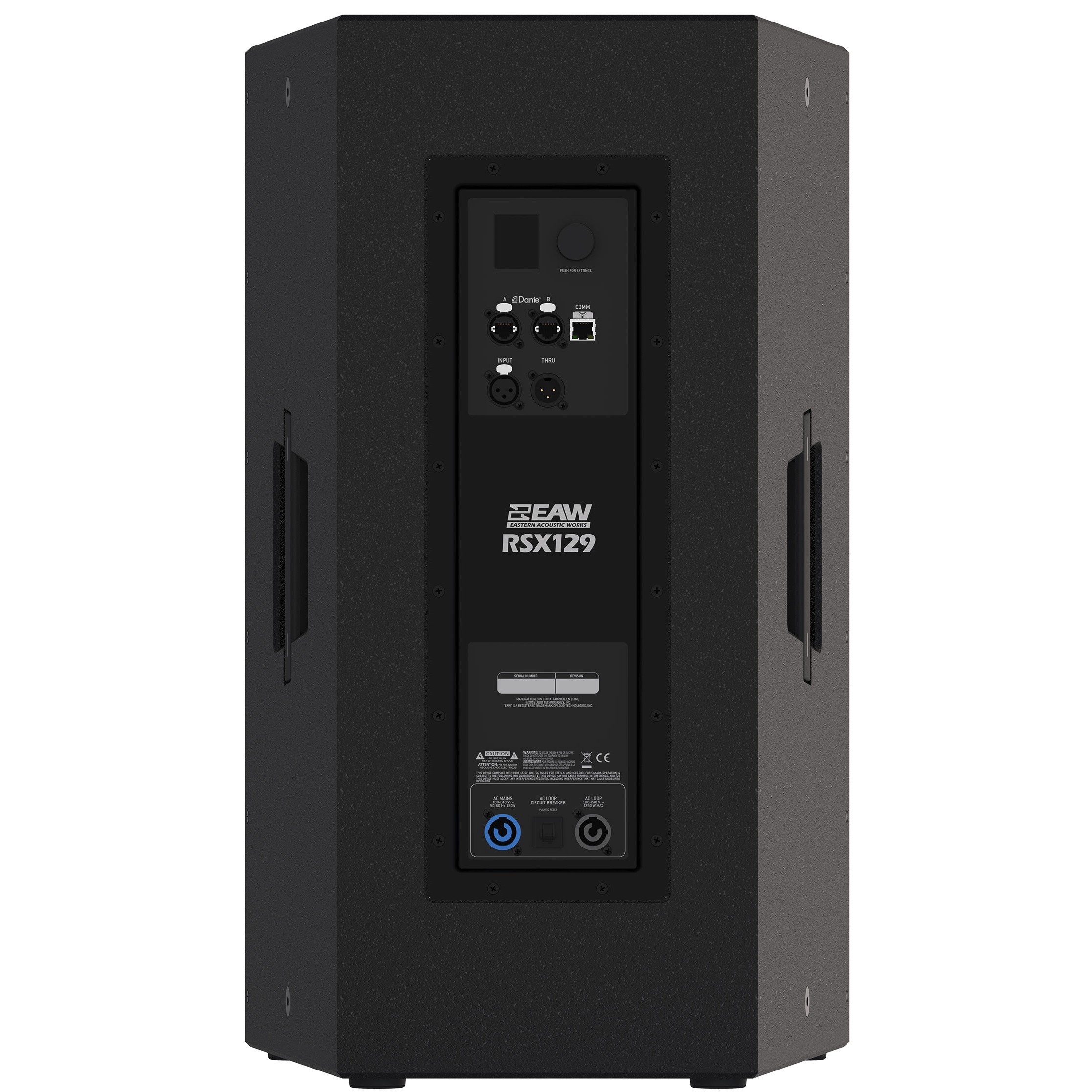 EAW RADIUS RSX129 Enceinte 2 voies 12" Bi-Amplifiée 500 Watts (LF) + 500 Watts (HF)