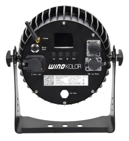 STARWAY WINDKOLOR Projecteur à Led 75 Watts RGBWA +UV 6 en 1 sur Batterie