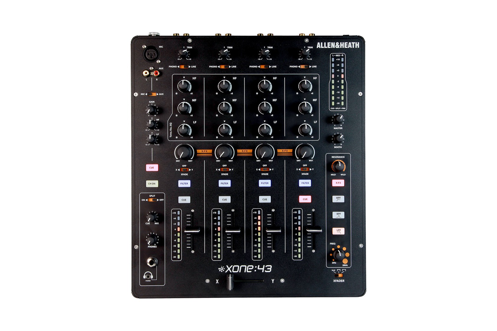 Allen & Heath Xone 43 Console Analogique 4 Canaux pour DJ — Allen & Heath