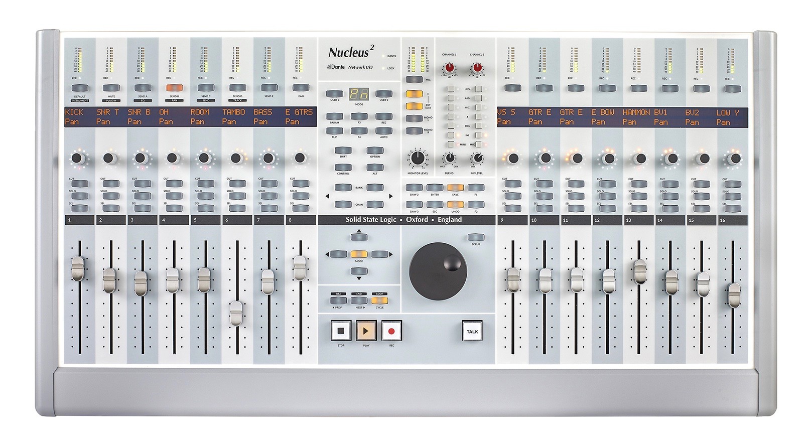 SSL Nucleus, surface de contrôle - interface USB - préamp. 2 canaux
