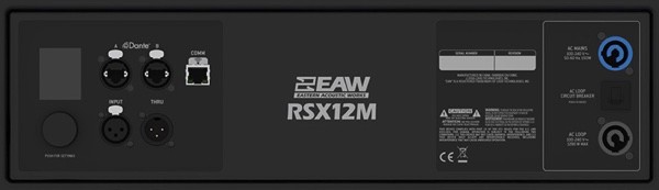 EAW RADIUS RSX12M Enceinte Retour de Scène 2 voies 12" Bi-Amplifiée 500 Watts (LF) + 500 Watts (HF)