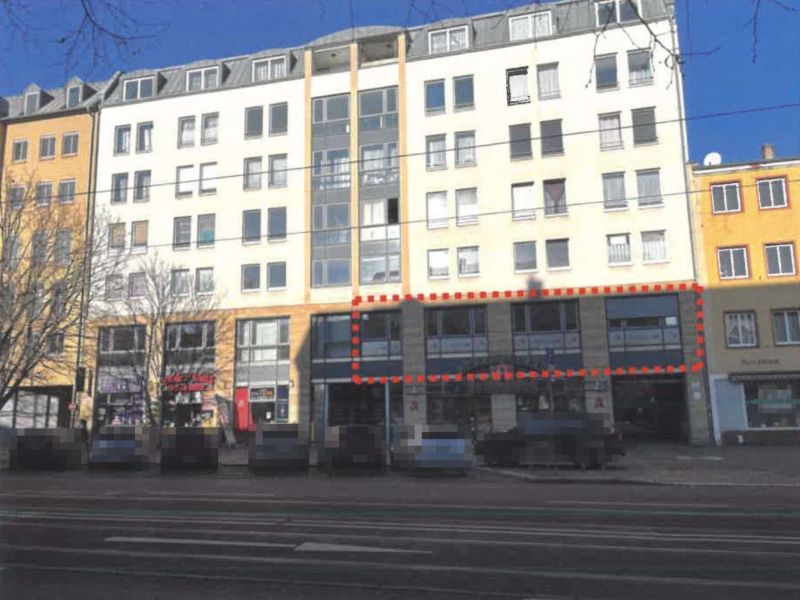 Außenansicht vorne — Gewerbeeinheit (z.B. Laden, Büro) in Magdeburg, Halberstädter Straße 116/118