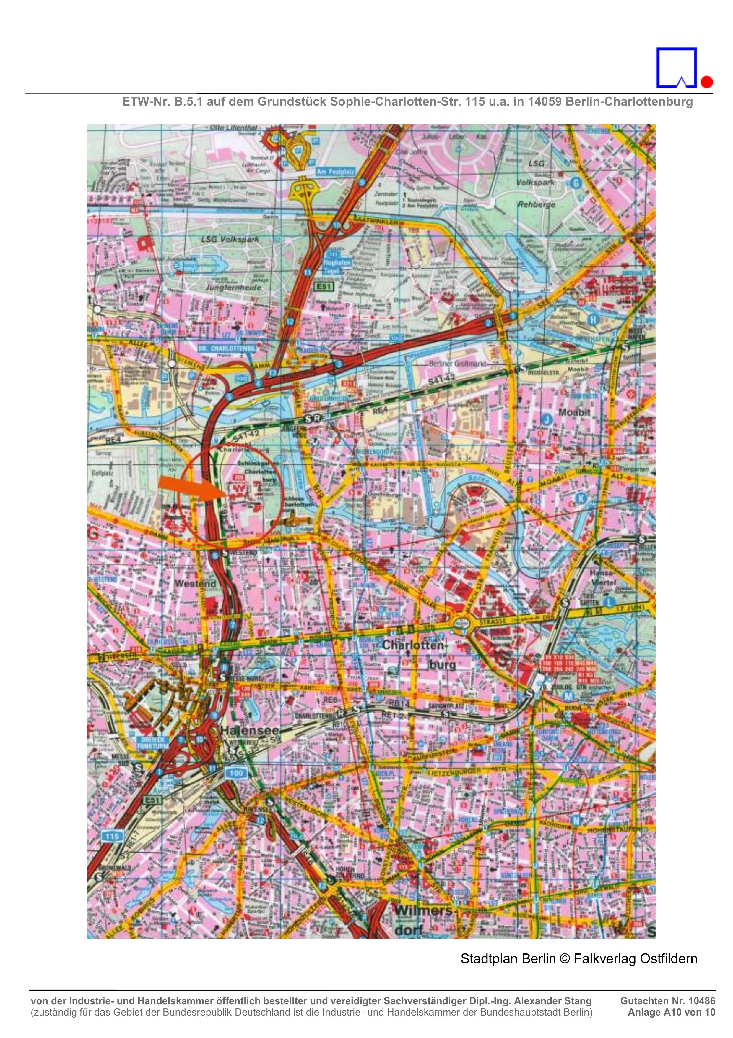 Lagekarte — Eigentumswohnung in Berlin-Charlottenburg, 14059
