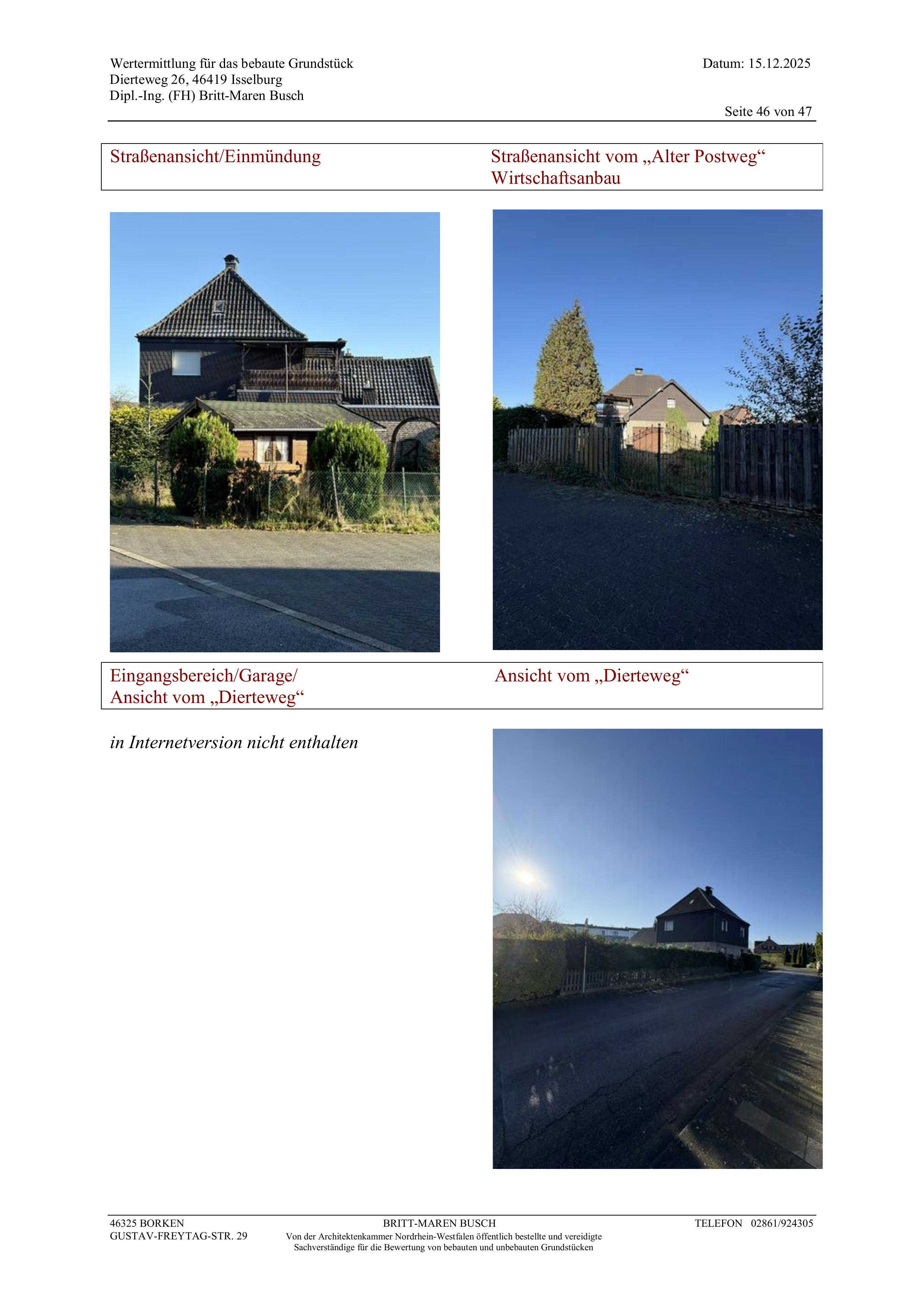 Außenansicht vorne — Einfamilienhaus in Isselburg Dieses, Dierteweg 26