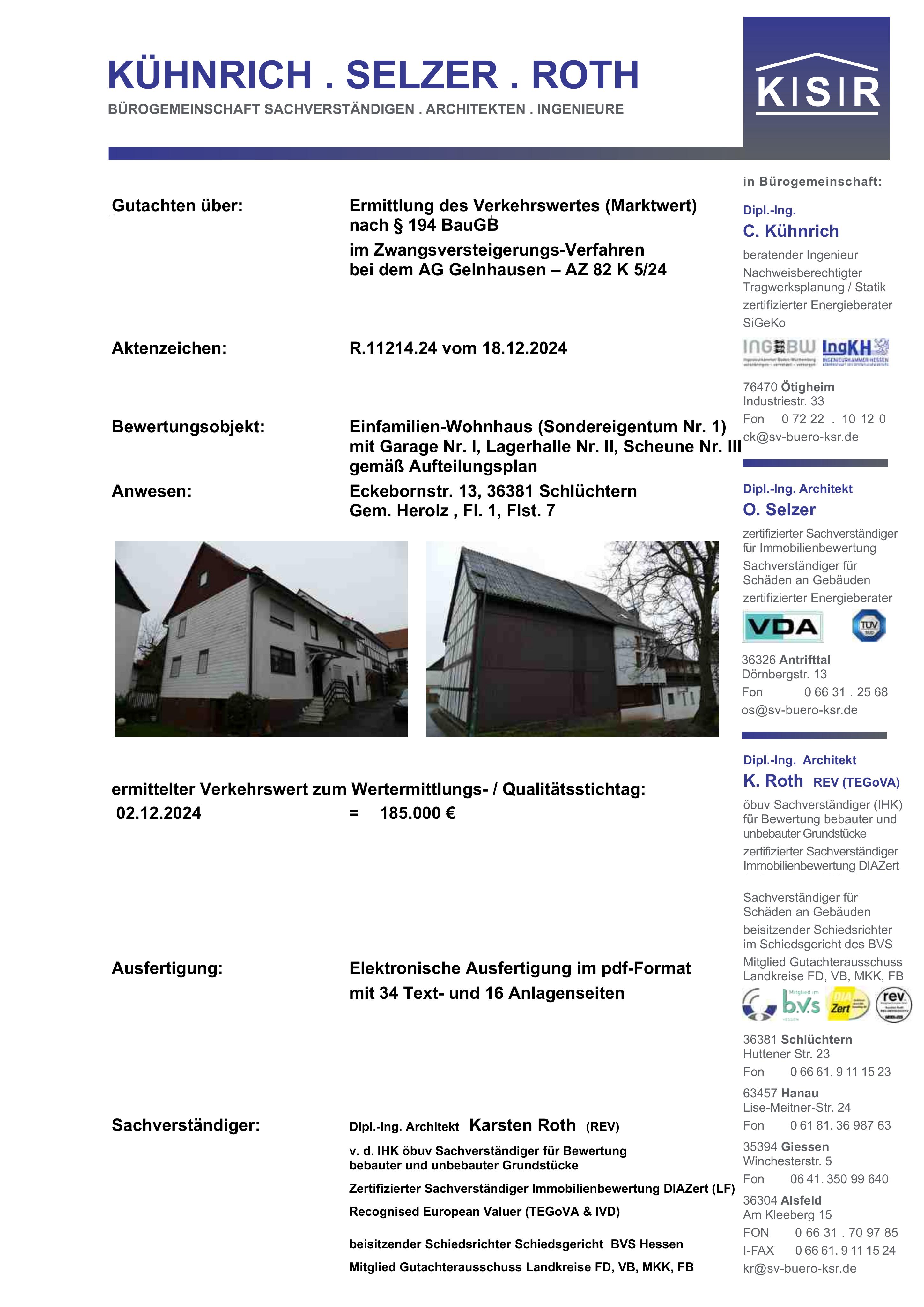 Textseite — Einfamilienhaus in Schlüchtern