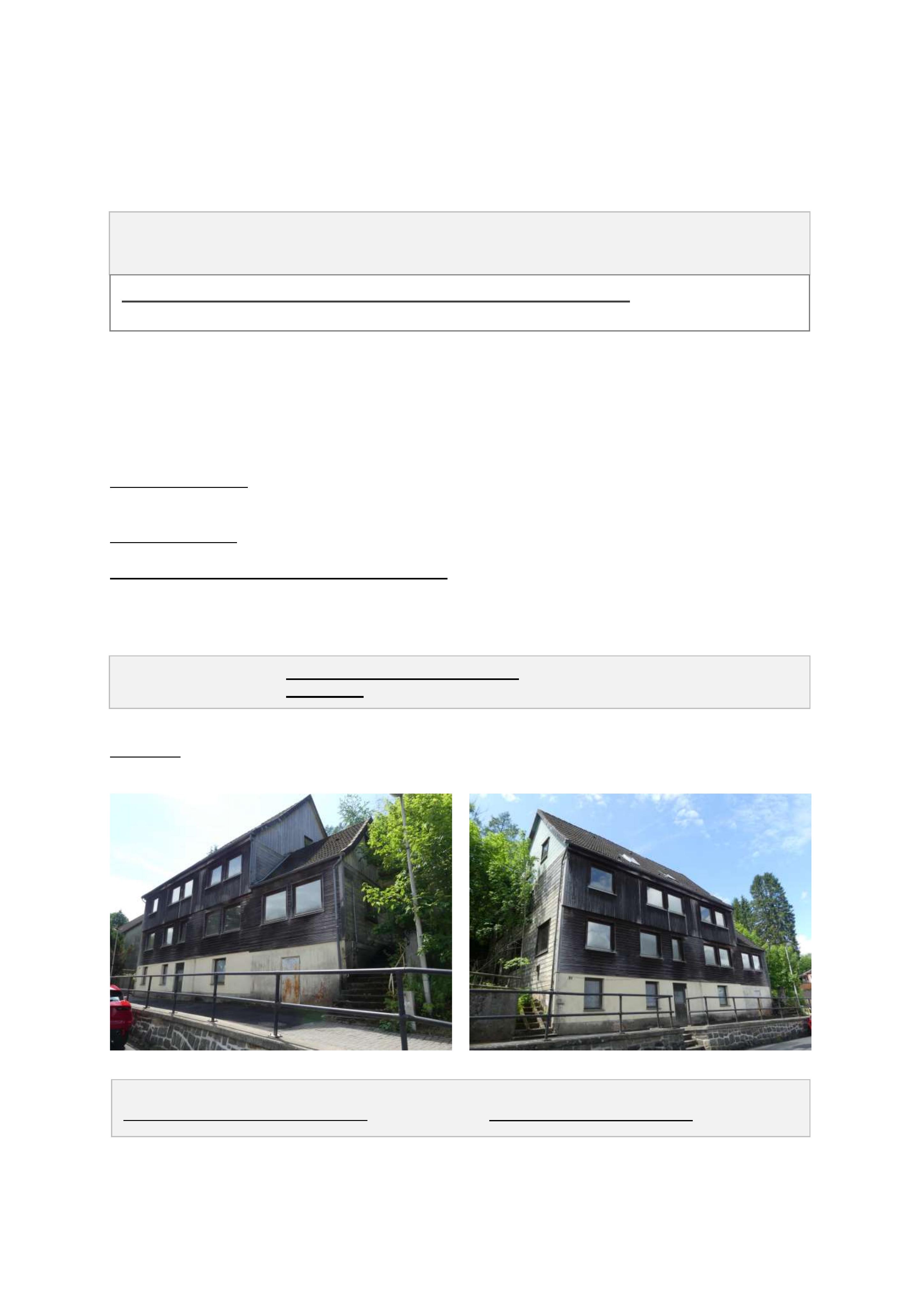 Textseite — Mehrfamilienhaus in Clausthal-Zellerfeld