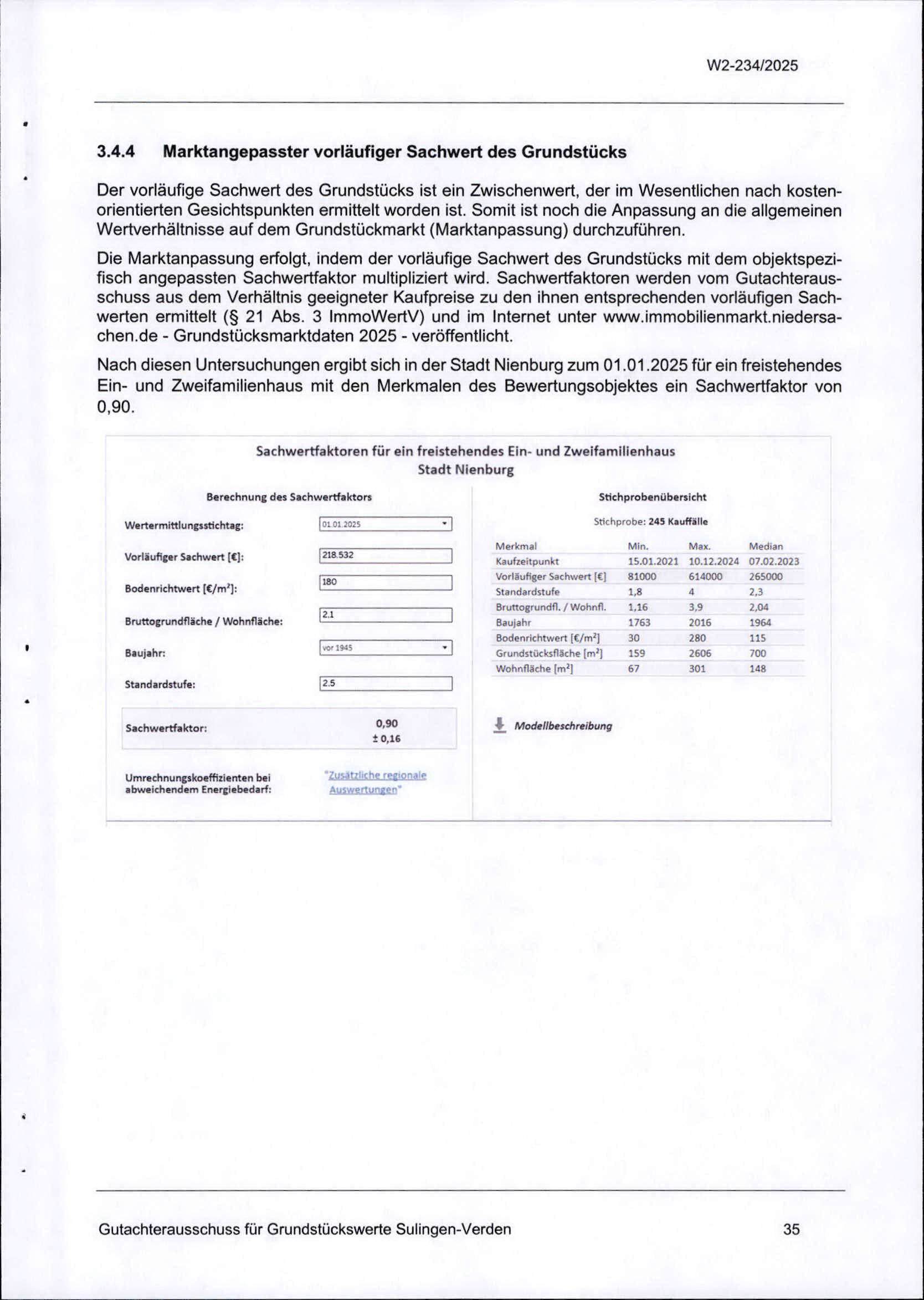 Textseite — Einfamilienhaus in Nienburg/Weser