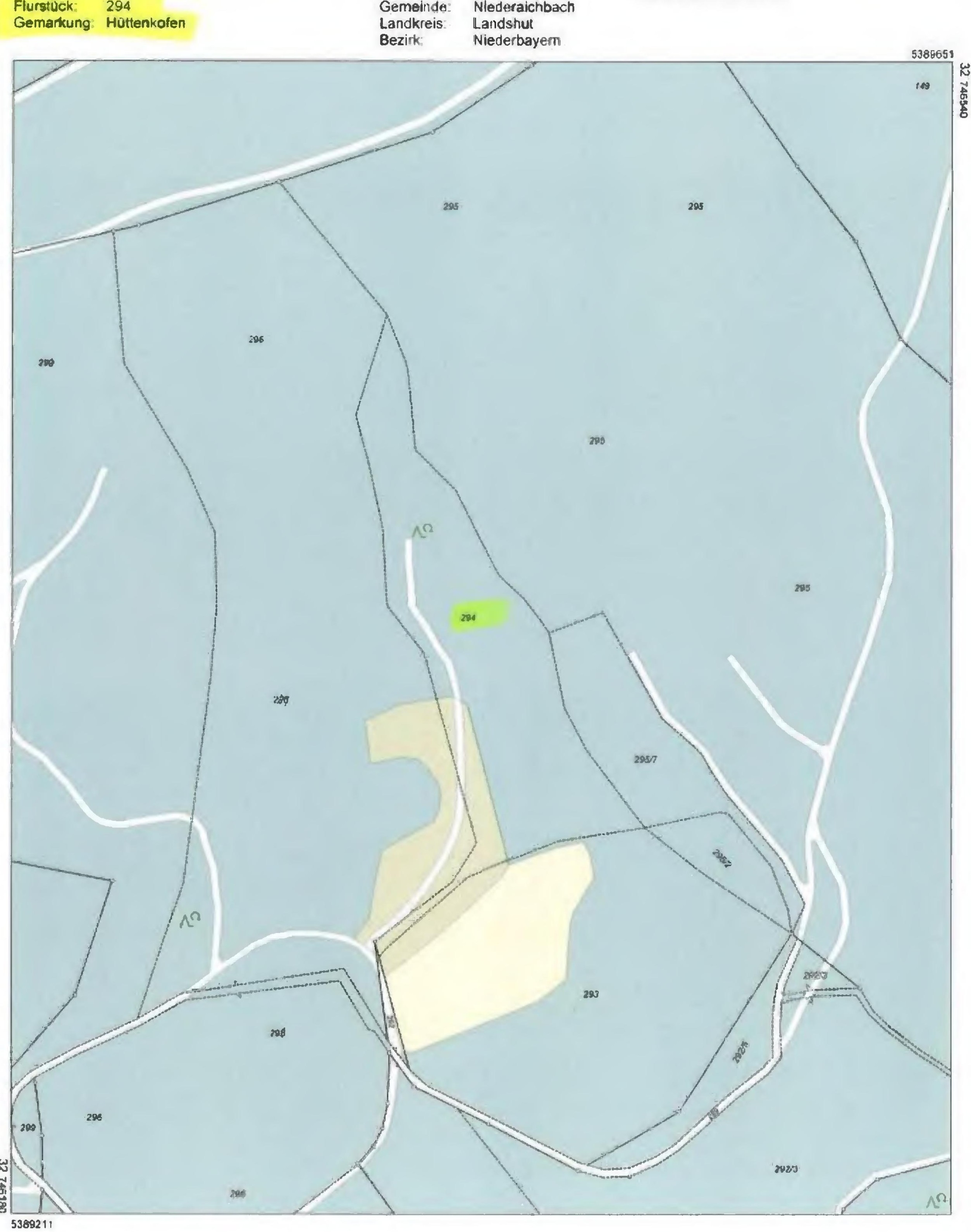 Objektfoto — Land- und forstwirtschaftlich genutztes Grundstück in Niederaichbach, Schlösselberg