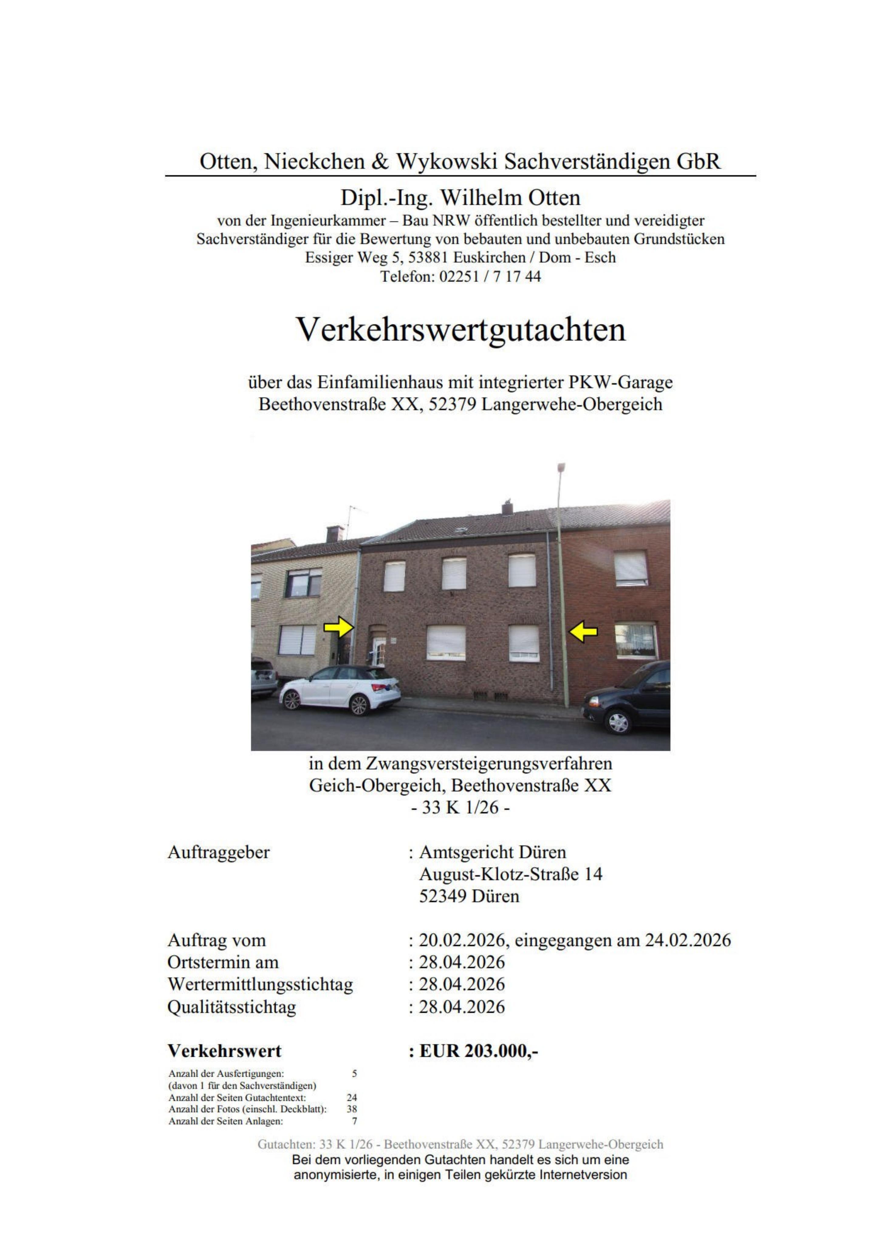 Textseite — Reihenhaus in Langerwehe