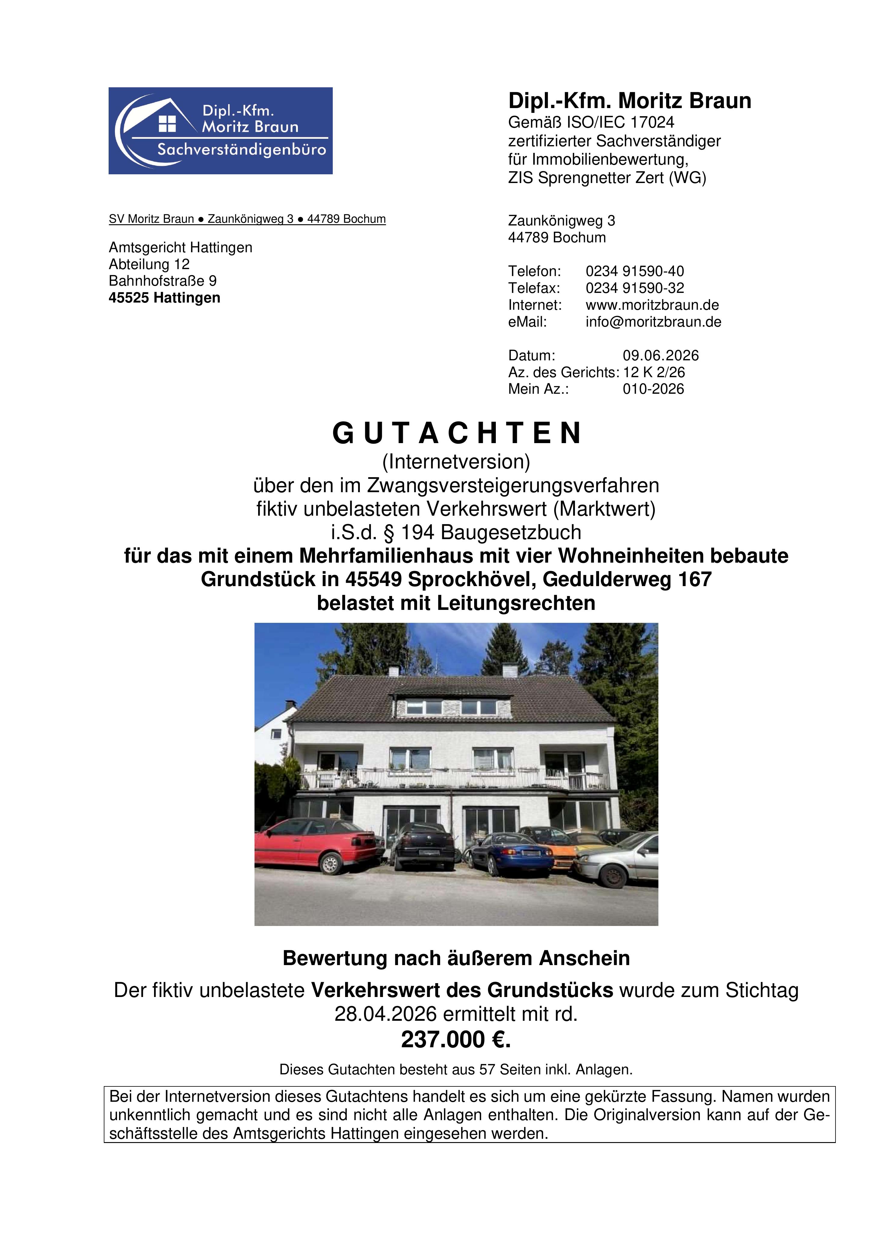 Textseite — Mehrfamilienhaus in Sprockhövel