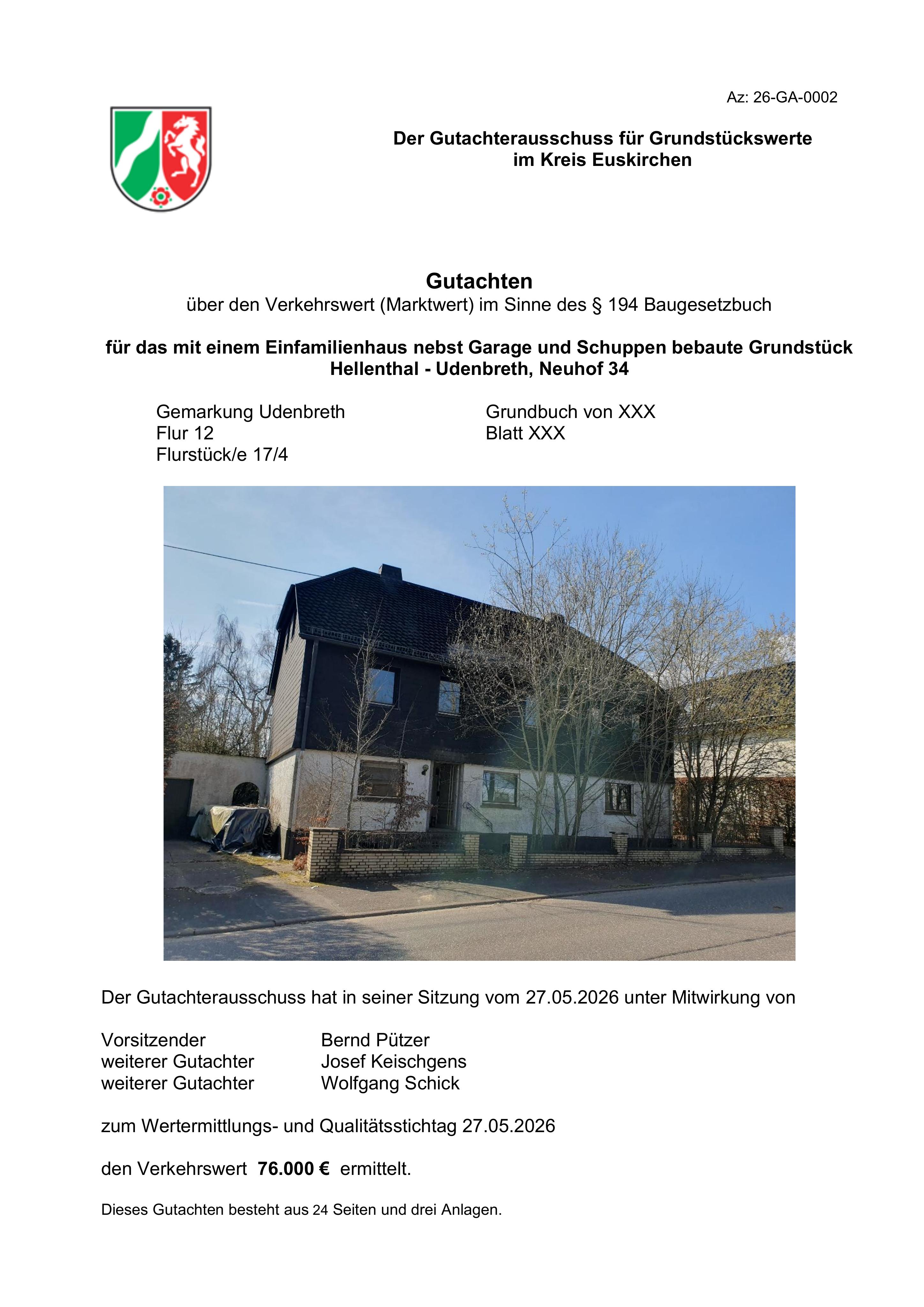 Textseite — Einfamilienhaus in Hellenthal