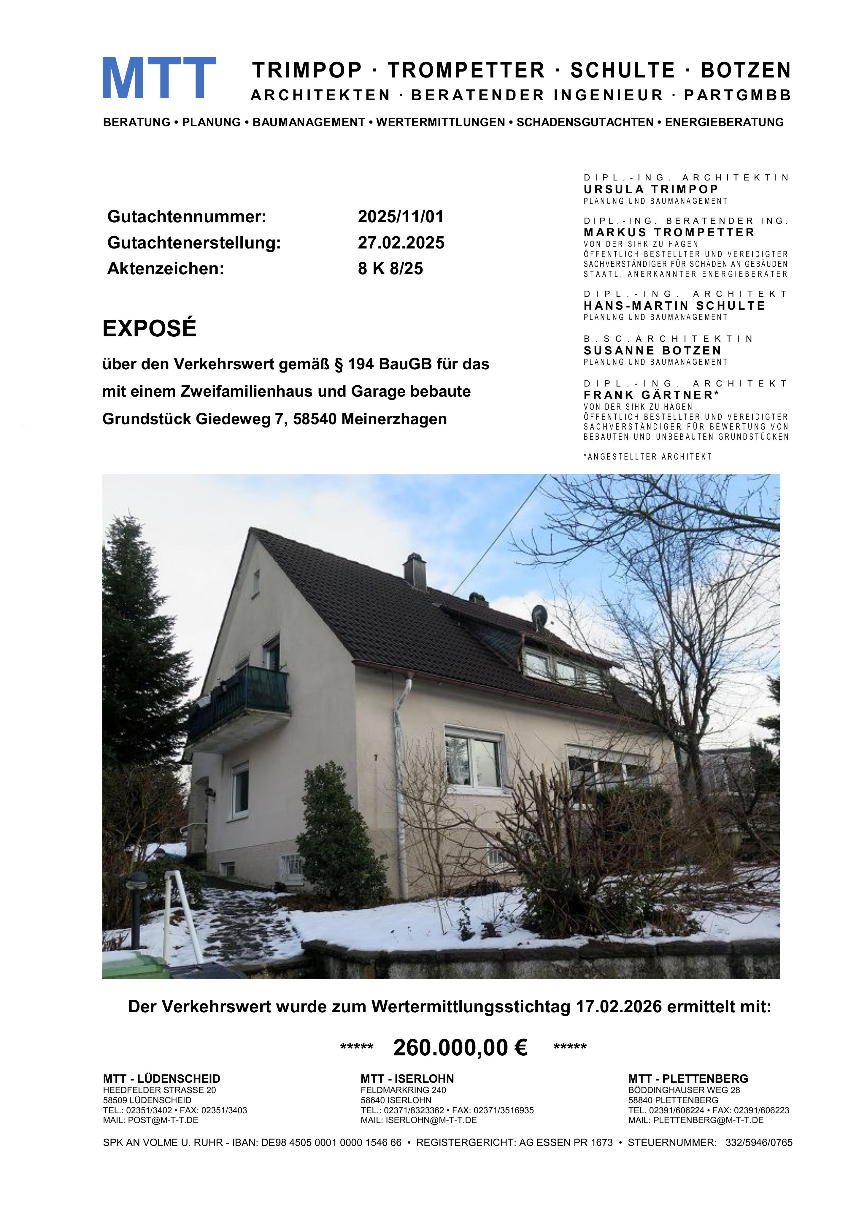 Textseite — Garage in Meinerzhagen