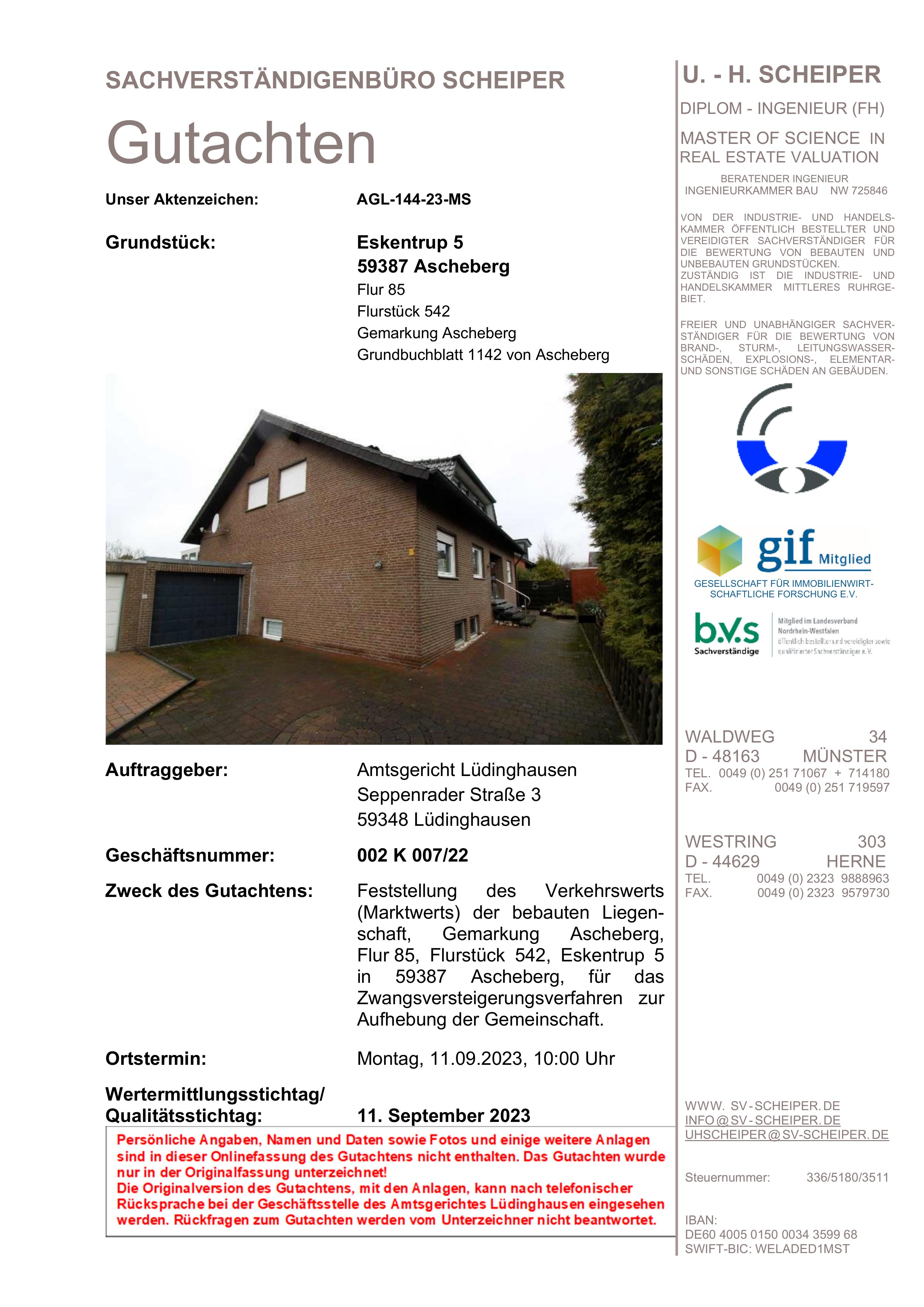 Textseite — Mehrfamilienhaus in Ascheberg