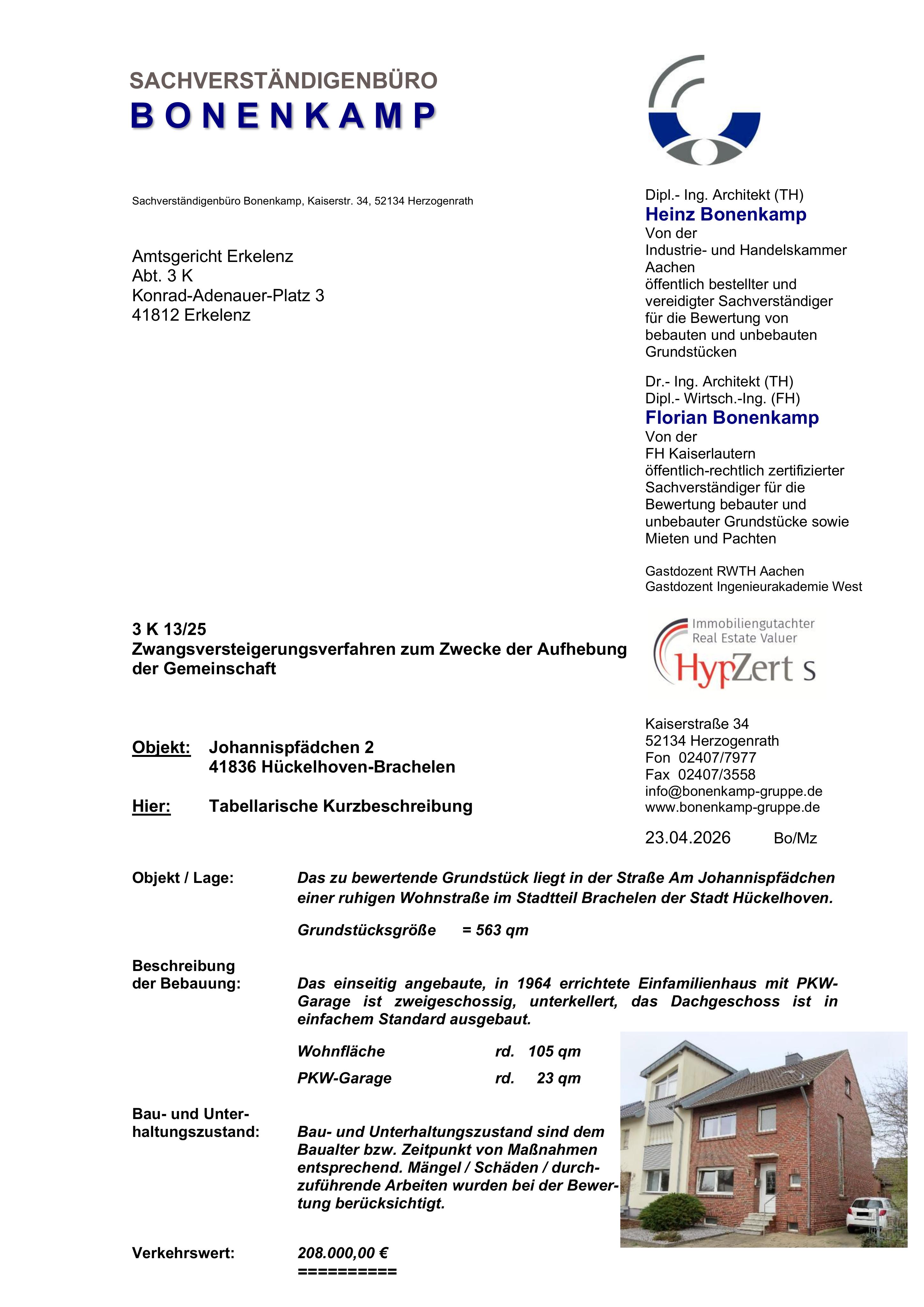 Textseite — Doppelhaushälfte in Hückelhoven