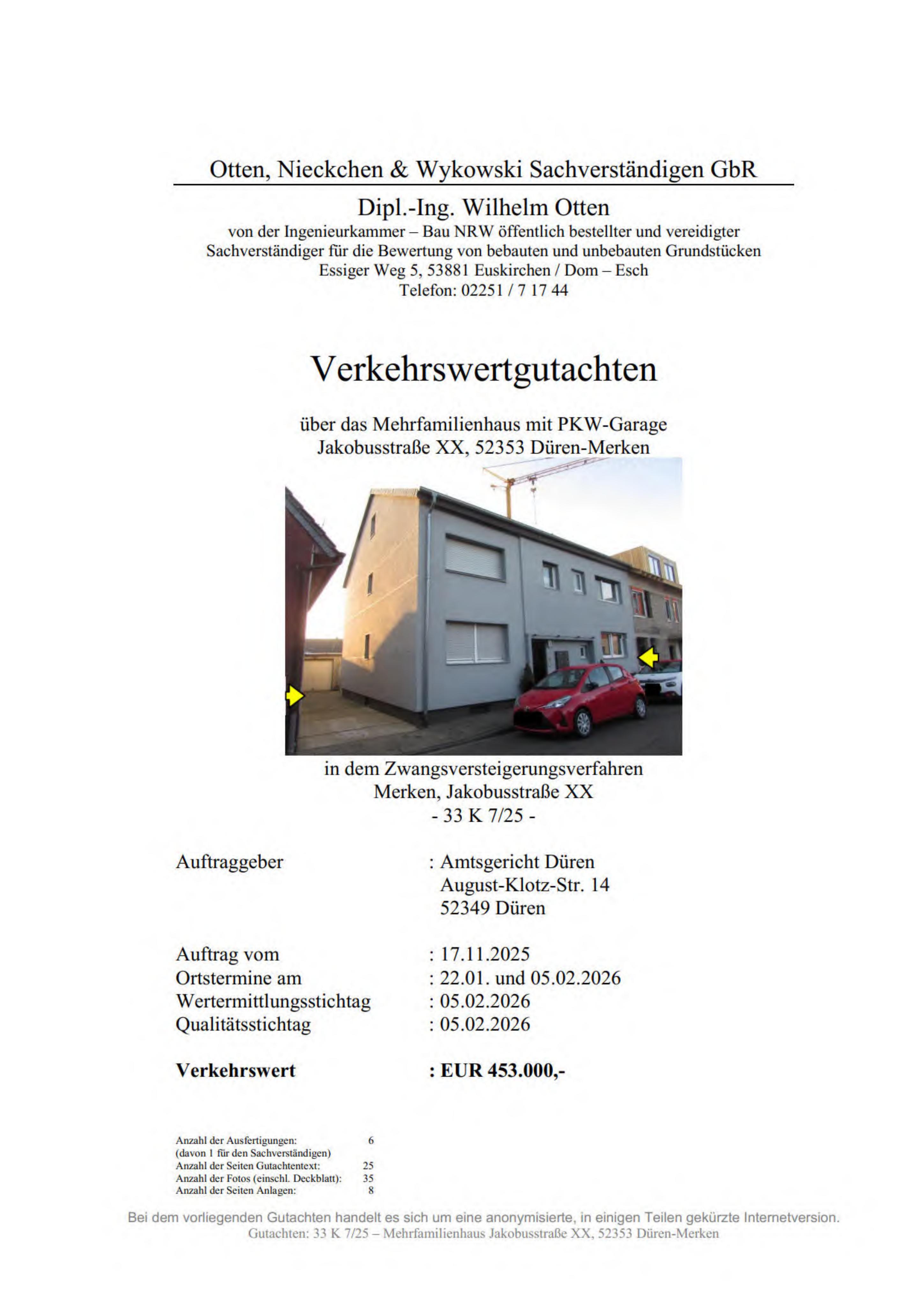 Textseite — Mehrfamilienhaus in Düren