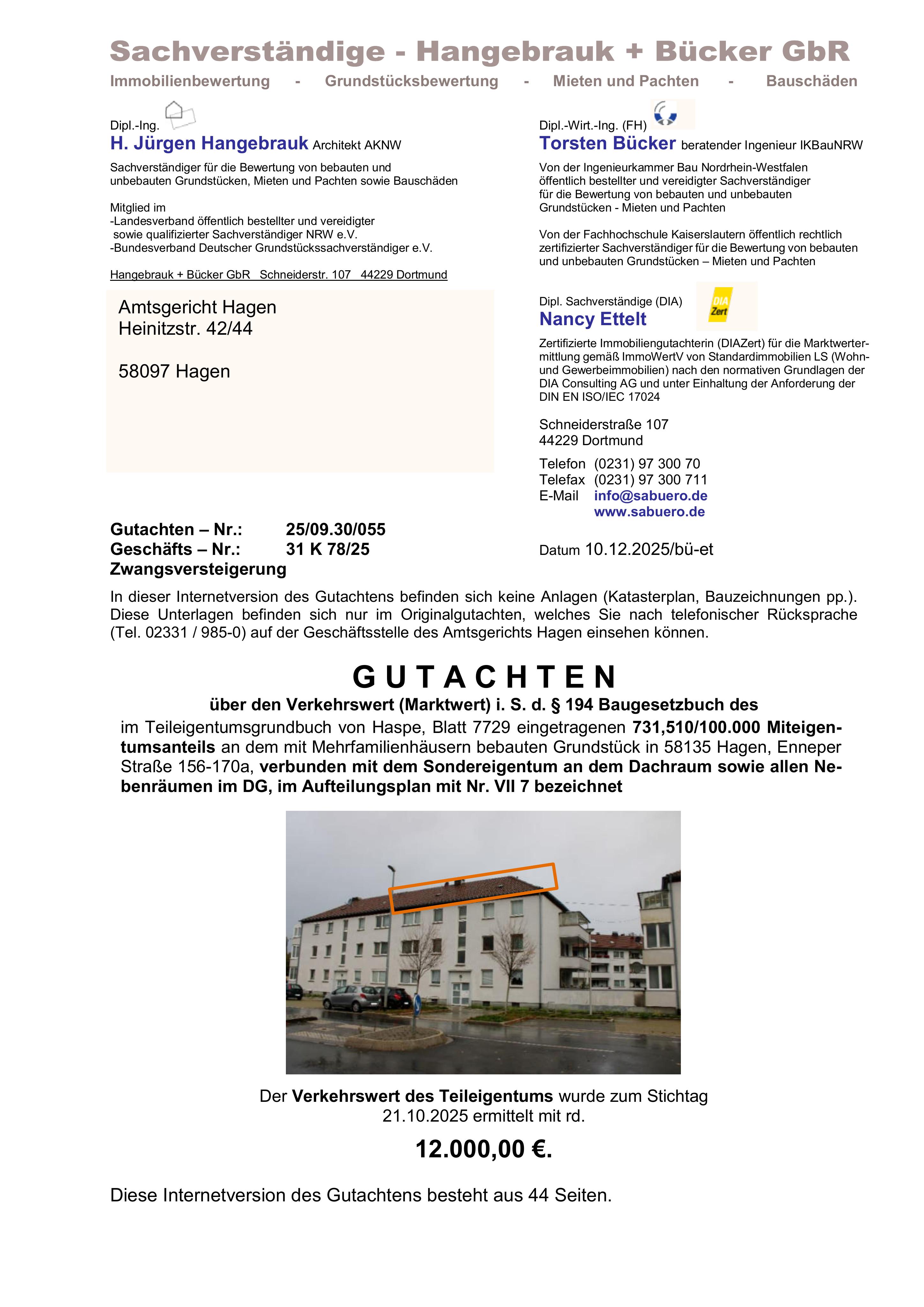 Textseite — Unbekannt in Hagen