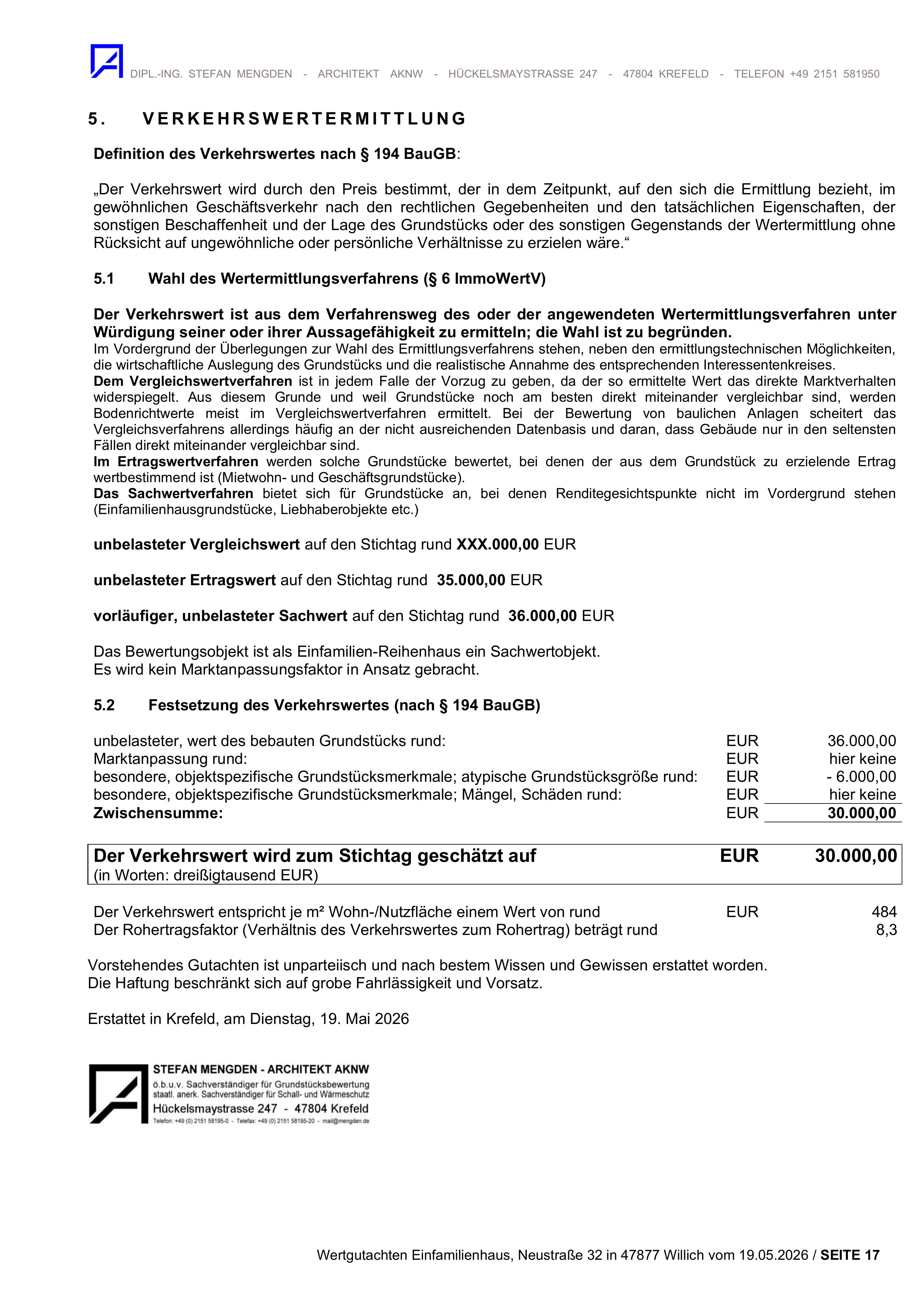 Textseite — Reihenhaus in Willich