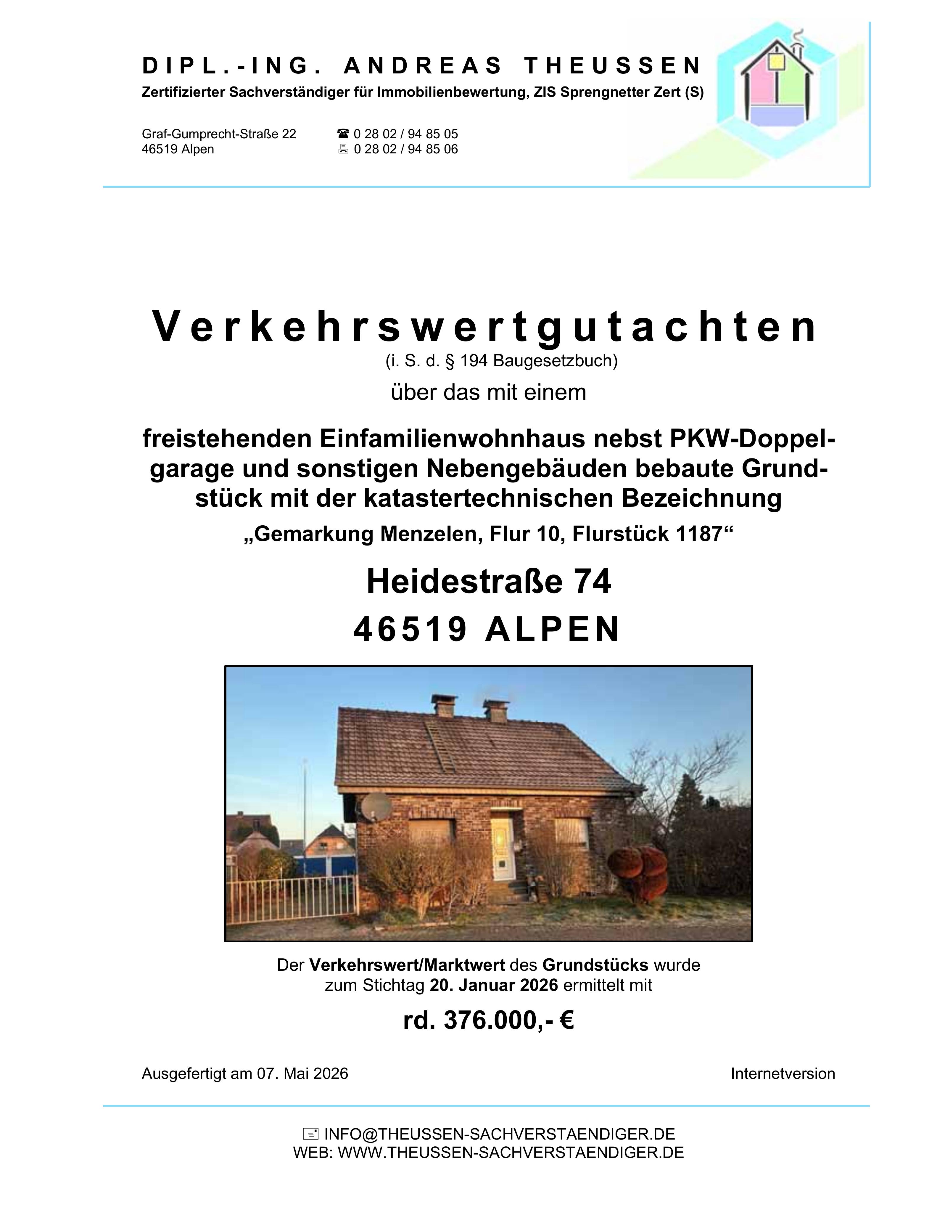 Textseite — Einfamilienhaus in Alpen